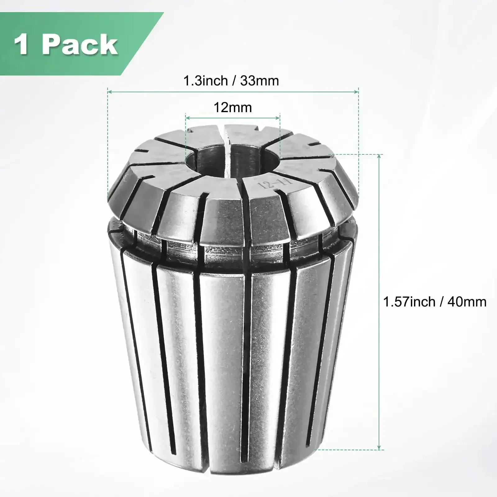 ER32 Spring Collet Chuck 12mm Clamping Diameter For CNC Milling Drilling Engraving Lathe Tools Premium 40Cr Steel High Speed Versatile Tool Holder For Machining Rock Solid Grip And Durable Accuracy - Image 5