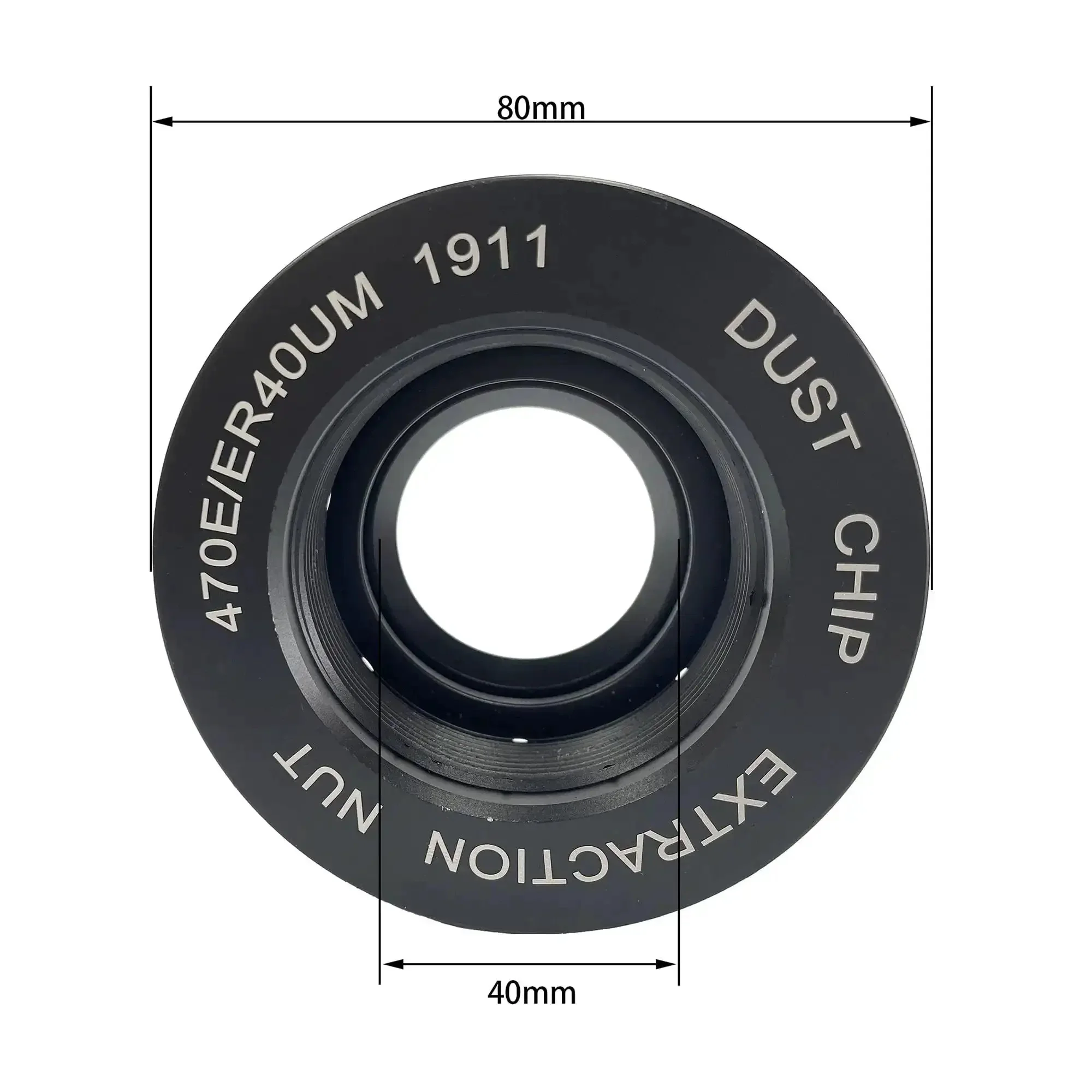 ER40 Dust Chip Extraction Nut For Woodworking CNC Tool Milling Cutter With Wrench, CNC Dust Removal Nut For Shop Dust Collection, Pro Grade Heavy Duty Alloy Body, Precise Fit And Tight Seal, Random Color - Image 6