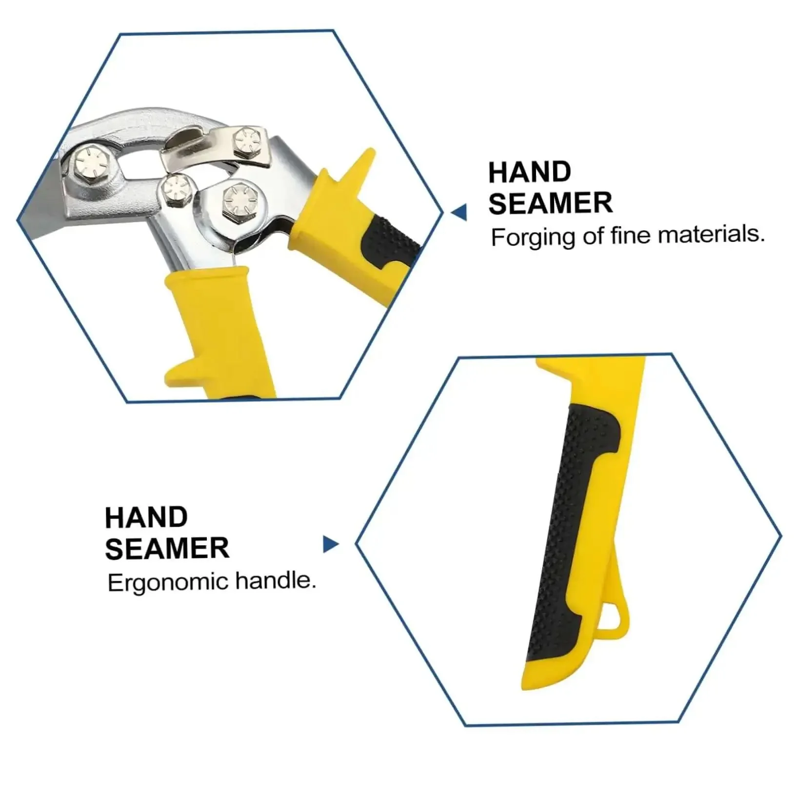 Ergonomic Hand Seamer Tool For Ductwork And Metal Panels With Non Slip Handles For Easy Operation And Reduced Fatigue Perfect For HVAC Electrical Projects - Image 8