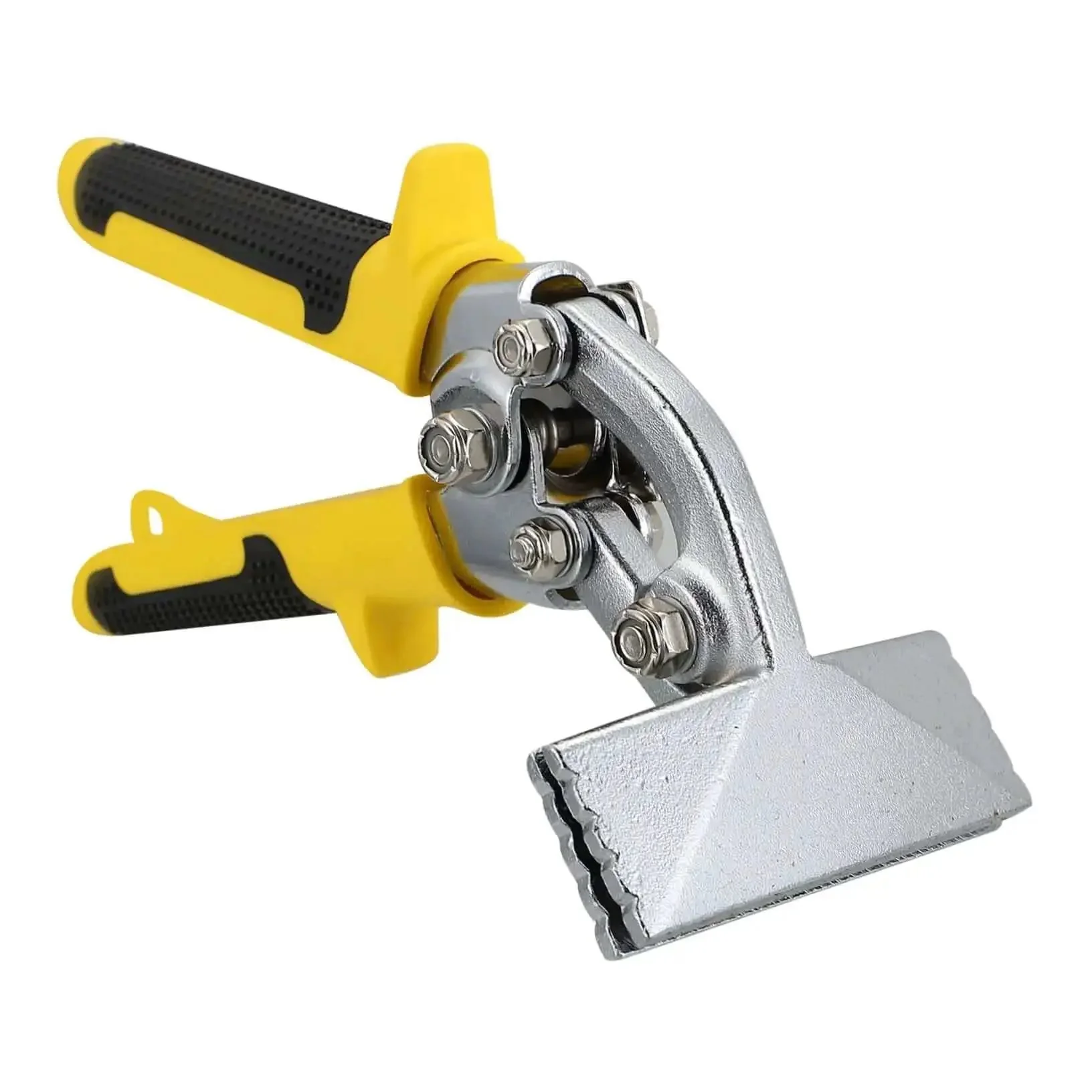 Ergonomic Handheld Ductwork Tool For Sheet Metal Bending And Seaming Pro Grade Hand Seamer With Easy Open Latch Double Sided Pitted Jaws Multi Function Duct Fabrication Tool For Quick Steady Metal Work