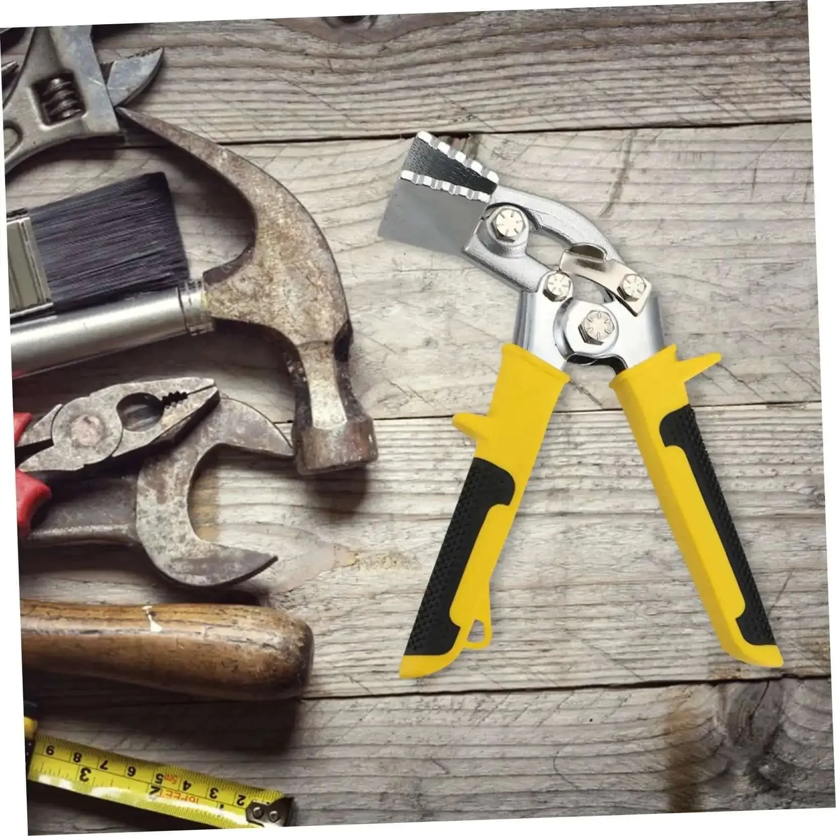 Ergonomic Handheld Ductwork Tool For Sheet Metal Bending And Seaming Pro Grade Hand Seamer With Easy Open Latch Double Sided Pitted Jaws Multi Function Duct Fabrication Tool For Quick Steady Metal Work - Image 8