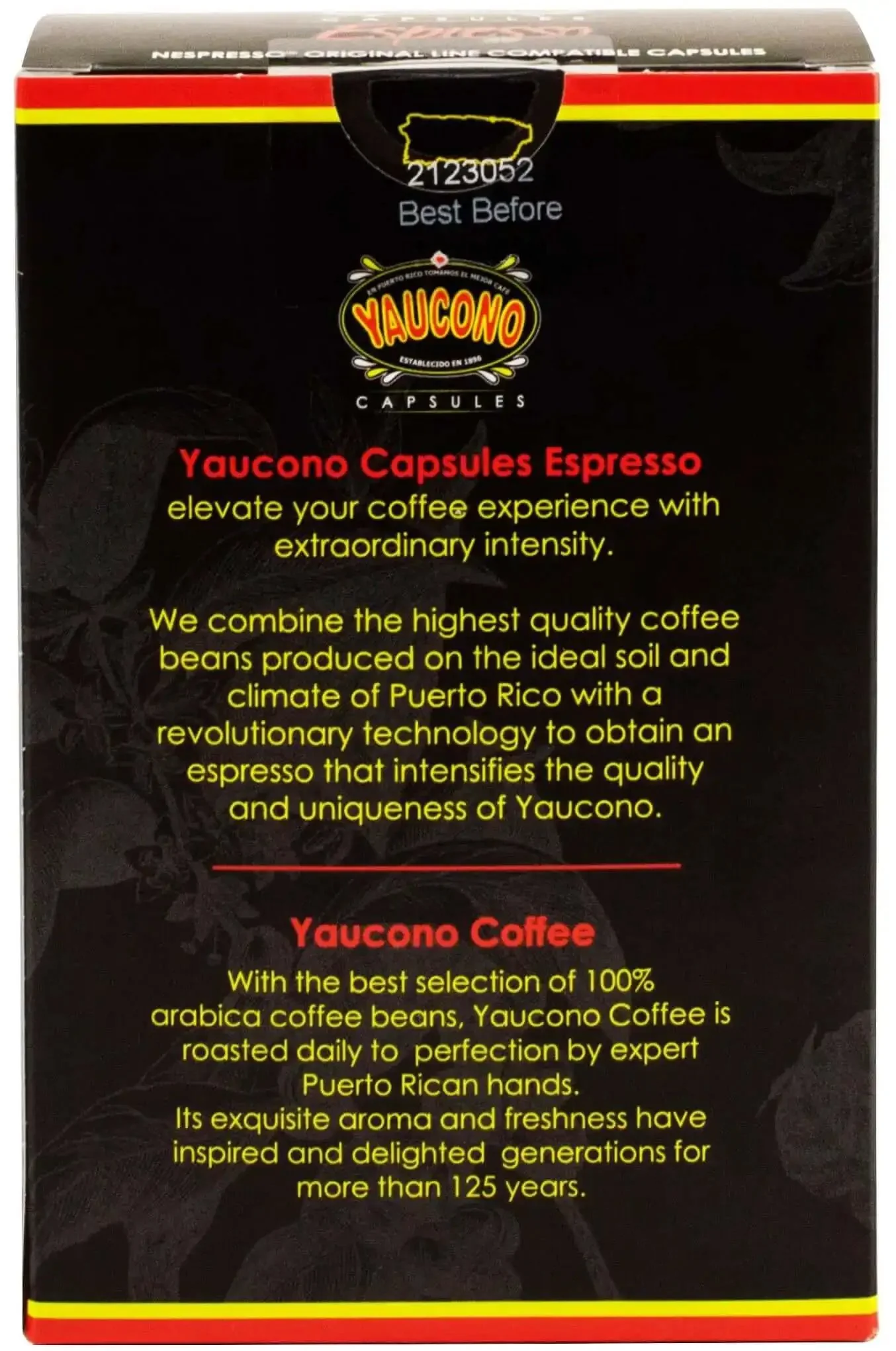 Espresso Capsule Pods for Nespresso Machines 72 Count Pack in Four Resealable Boxes 100 Percent Puerto Rico Coffee Intense Espresso Roast Level 8 Smooth Bold Flavor for Everyday Brews - Image 9