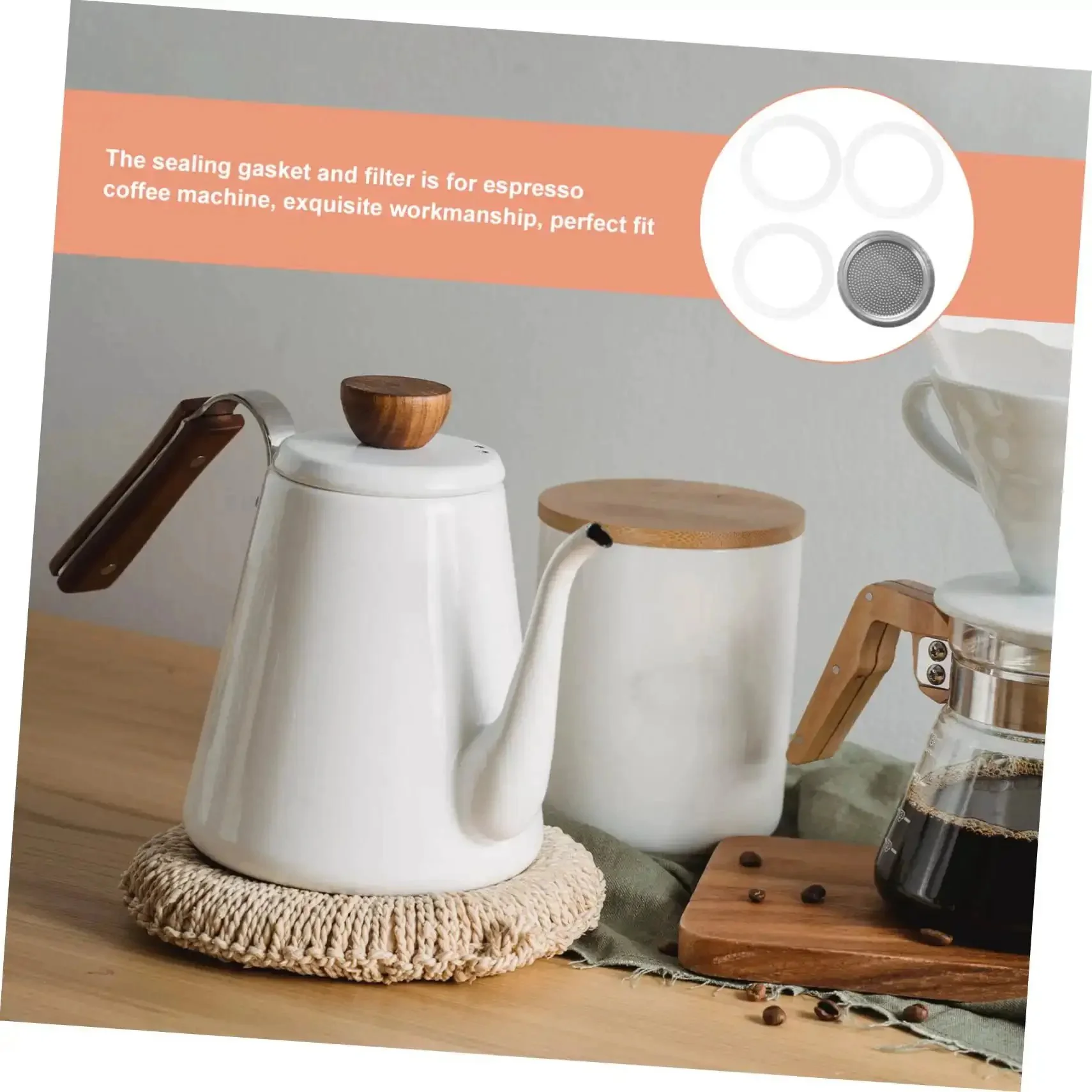 Espresso Maker Replacement Gaskets And Silicone Sealing Rings One Set For Coffee Pot Accessories Pro For Home Kitchen And Coffee Bar Barista Grade Silicone Seals That Fit Most Pots - Image 8