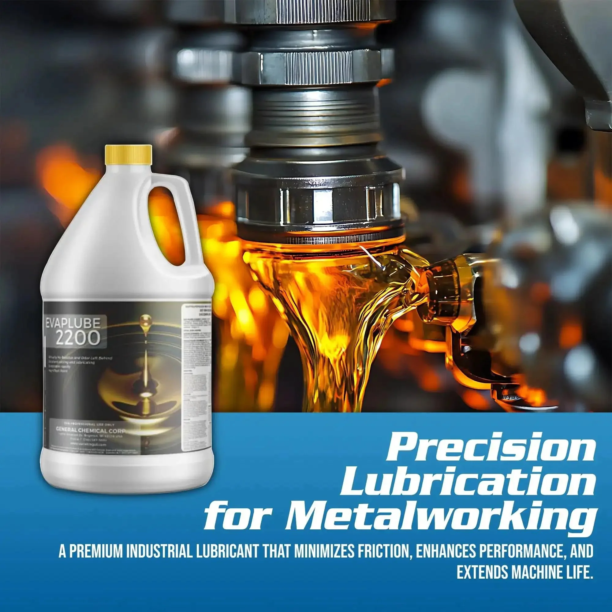 EvapLube 2200 Heavy Duty Penetrating Oil For Metal Multipurpose Lubricant With Easy Removal Large Capacity Spray Ideal For Industrial Metal Forming And Stamping 1 Gallon Jug - Image 6