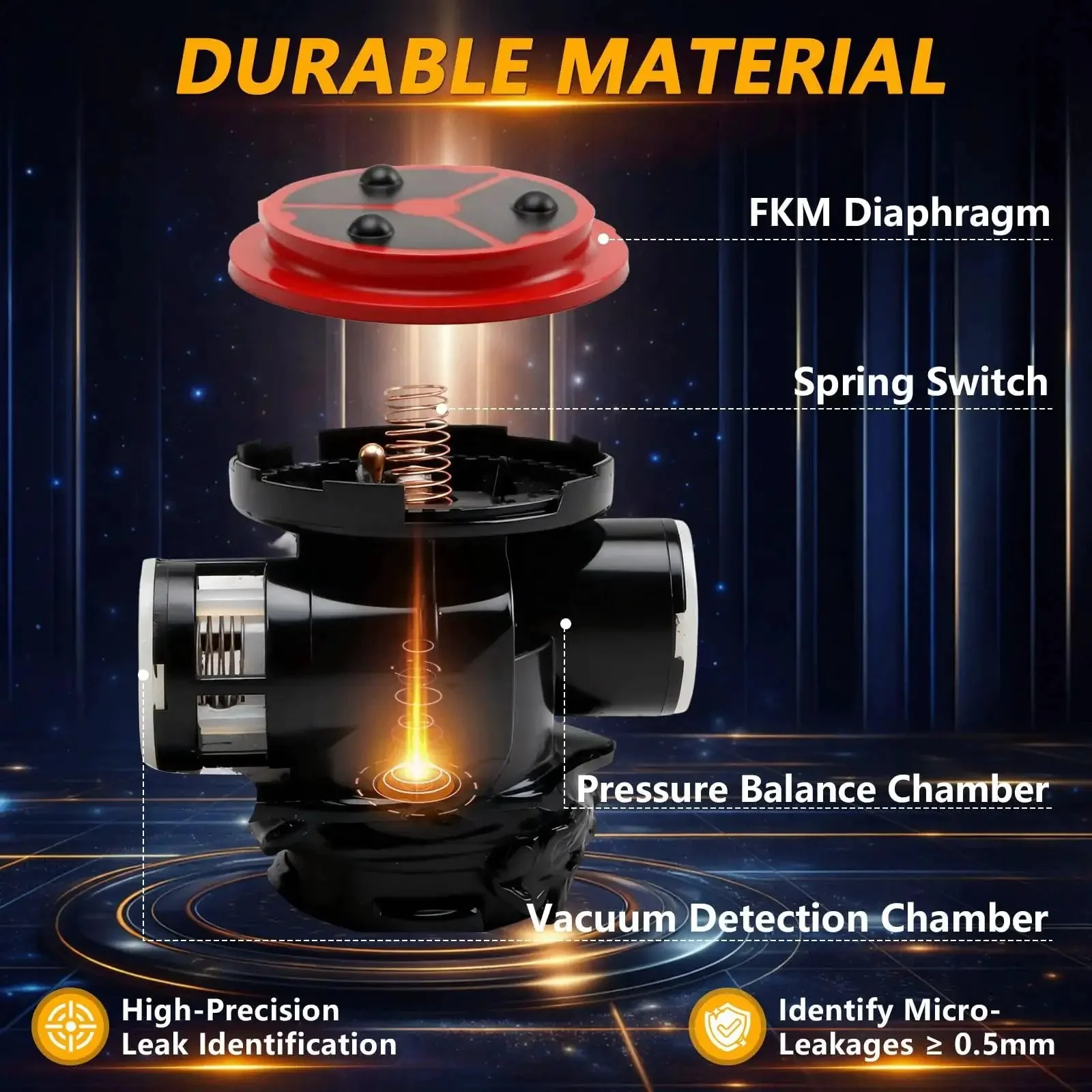 Evaporative Emissions System Integrity Module Leak Detection Pump For Fuel Vapor Leak Detection Replacement 4861959AA Plug And Play Compatible With Ram ProMaster Durango Grand Cherokee Ram 1500 Nitro Liberty Jeep Models - Image 9