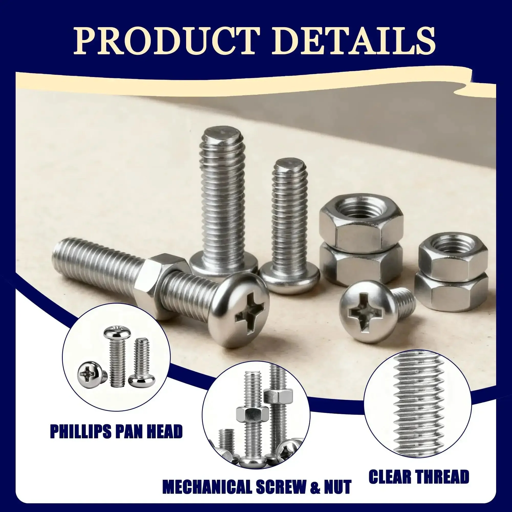 Everyday Tiny Stainless Steel Micro Screws And Nuts Kit For Glasses Watches Clocks Computers And DIY Projects Includes Sizes M1 M1.2 M1.4 M1.6 M2 M2.5 With Phillips Pan Head Tiny Screws And Nuts 1120 Piece Assortment - Image 5
