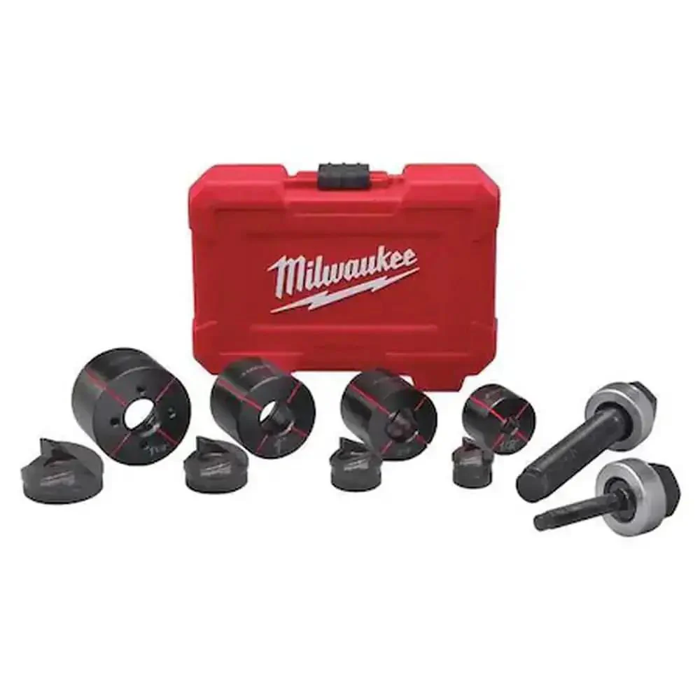 Exact M18 One Half To One And A Quarter Inch Knockout Set Built Tough For Easy Punch Work Pro Grade Beefy Durability Smooth Handling Ideal For Electricians And DIY Pros On The Job Site