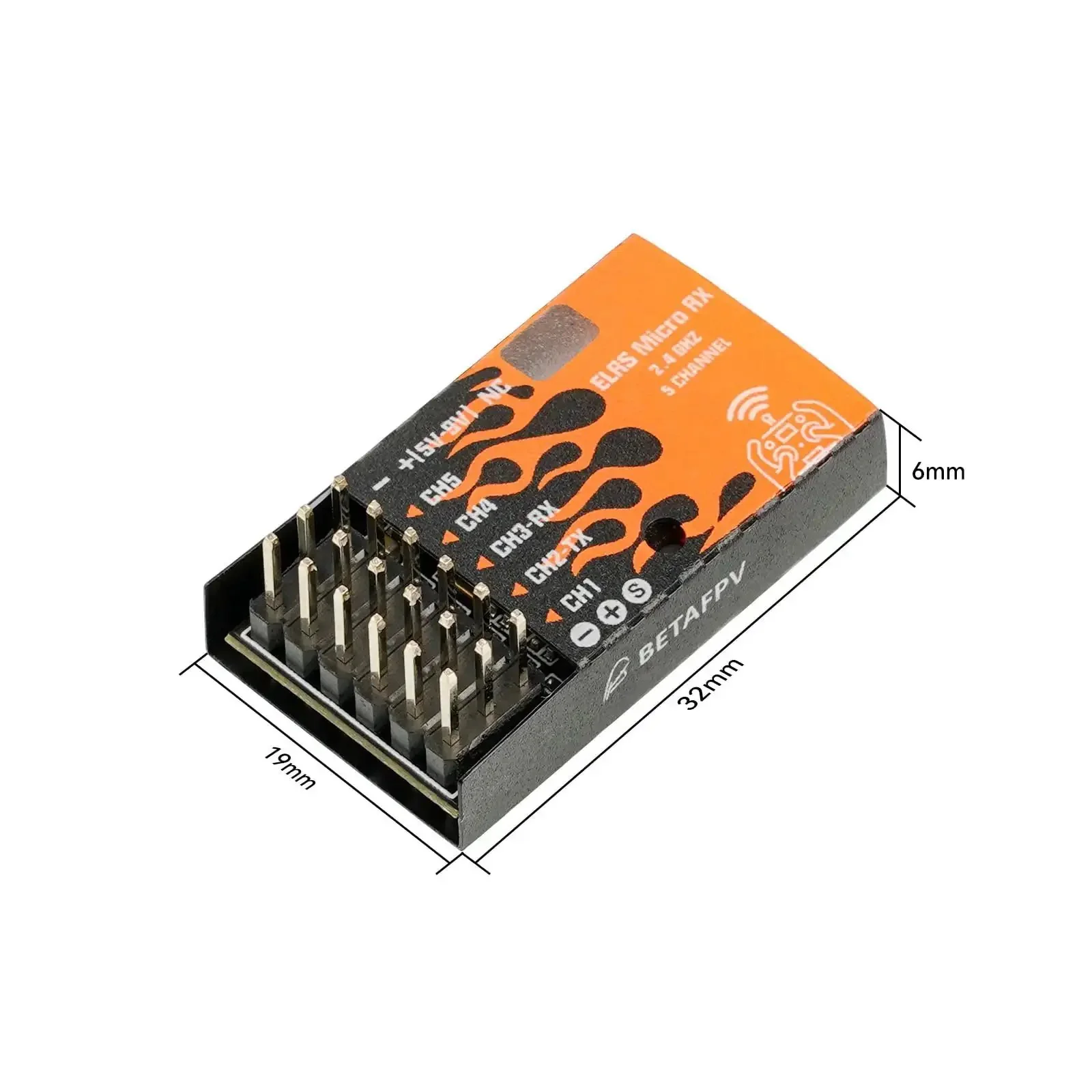 ExpressLRS Micro Receiver With Five PWM Outputs Failsafe And IPEX MHF T Antenna Compatible For Multirotors Fixed Wing Boats And RC Cars Plug And Play Easy To Install CRSF Firmware Support For TX RX Mapping - Image 7