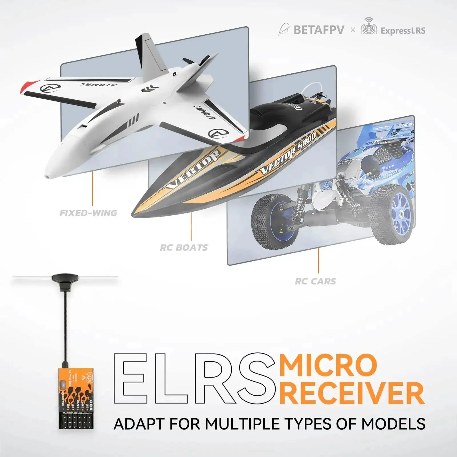 ExpressLRS Micro Receiver With Five PWM Outputs Failsafe And IPEX MHF T Antenna Compatible For Multirotors Fixed Wing Boats And RC Cars Plug And Play Easy To Install CRSF Firmware Support For TX RX Mapping - Image 9