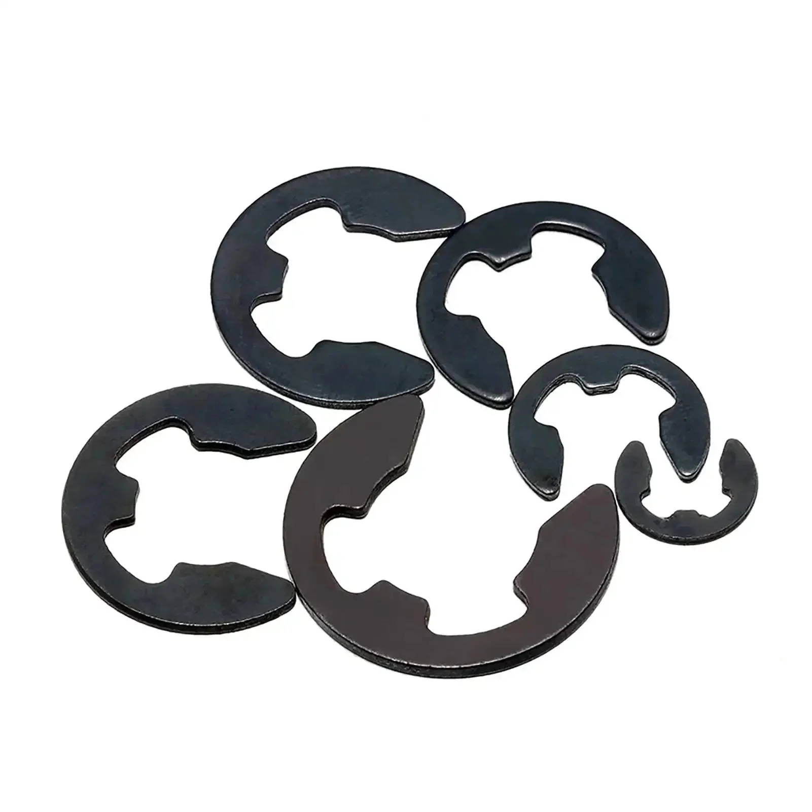 External E Clips Retaining Rings Set In Spring Steel For Shafts DIN6799 65Mn Bulk Pack Heavy Duty C Clip M1.2 To M24 Sizes 2 5 10 25 50 100 Pcs Budget Friendly Industrial Grade One Color Finish - Image 5