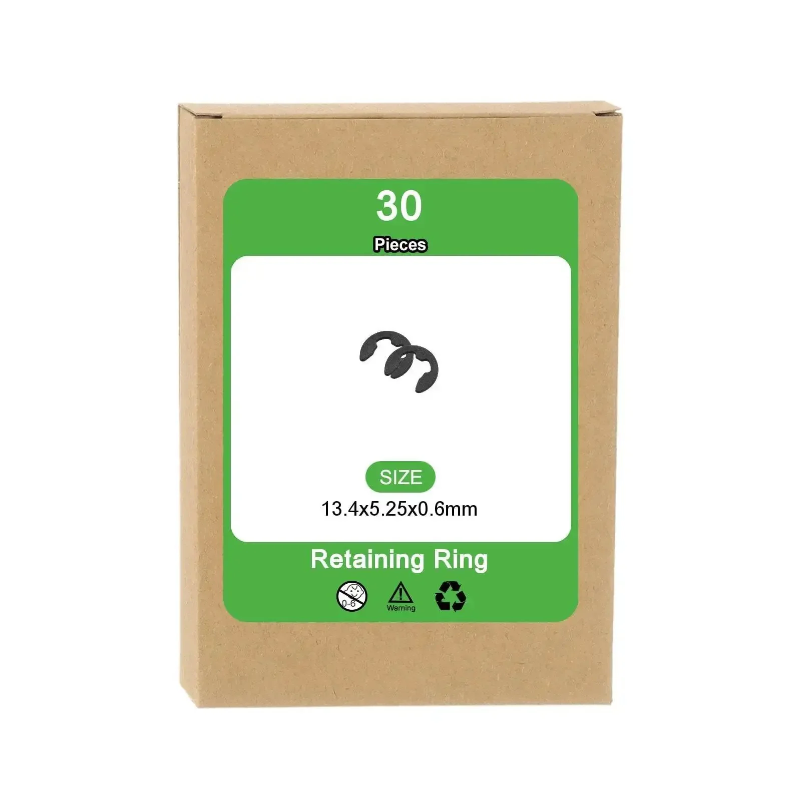 External Retaining Rings 30 Pack 5.25mm E Clip Snap Rings Pro Grade Kit For Valves And Electrical Appliances Made From 65Mn Carbon Steel Burr Free Smooth Finish Ready For Quick Install - Image 3