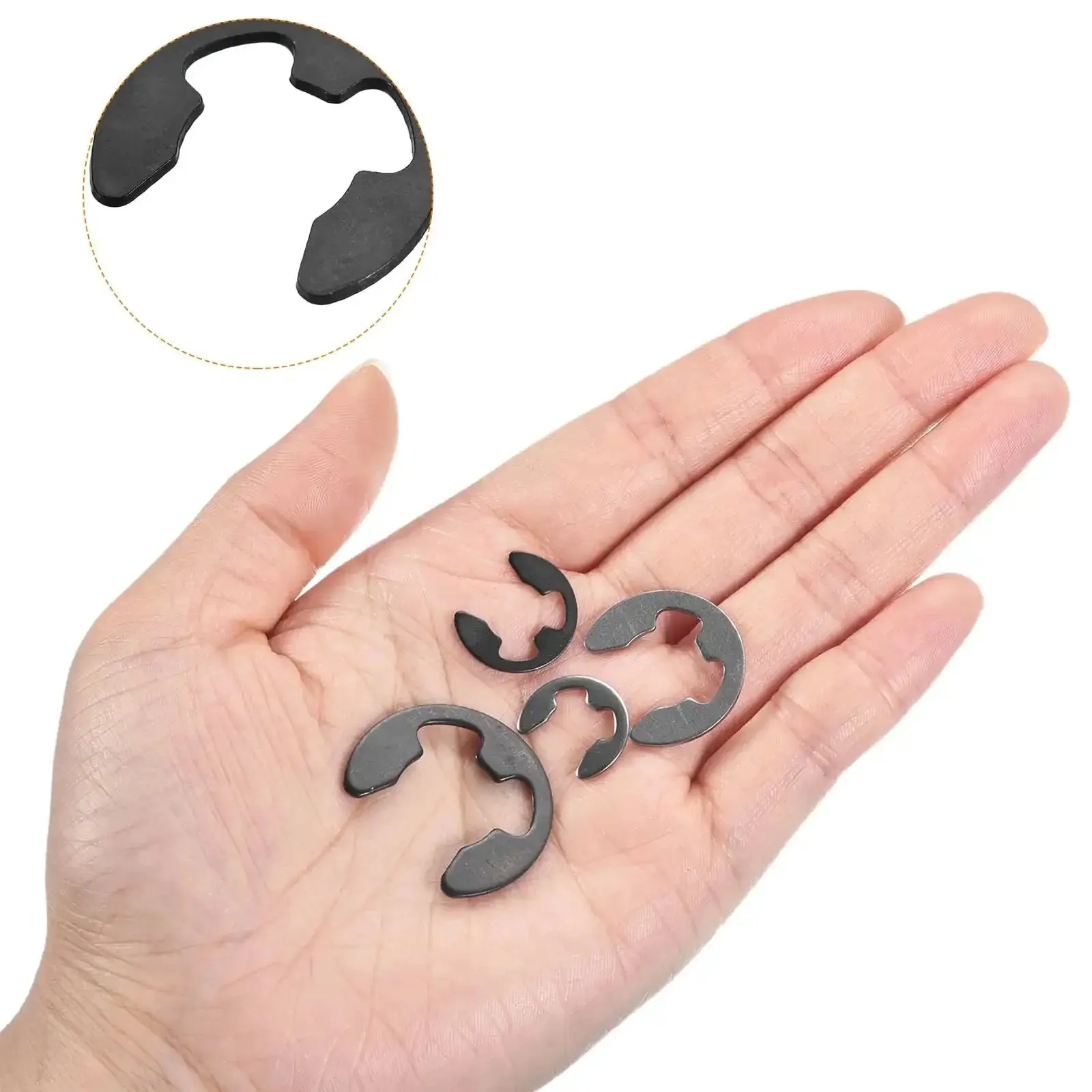 External Retaining Rings 30 Pack 5.25mm E Clip Snap Rings Pro Grade Kit For Valves And Electrical Appliances Made From 65Mn Carbon Steel Burr Free Smooth Finish Ready For Quick Install - Image 6