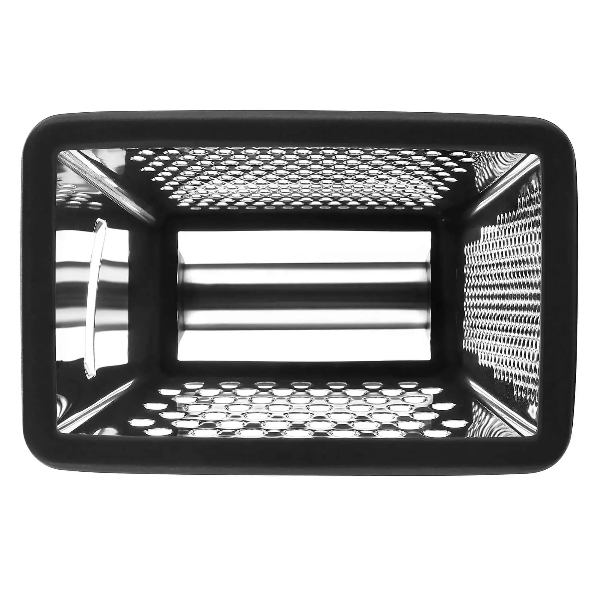 Extra Large Four Sided Stainless Steel Box Grater For Parmesan, Vegetables And Ginger, Dishwasher Safe, Fatigue Free Grating, Quick Prep, Grate Like A Boss At Home - Image 2