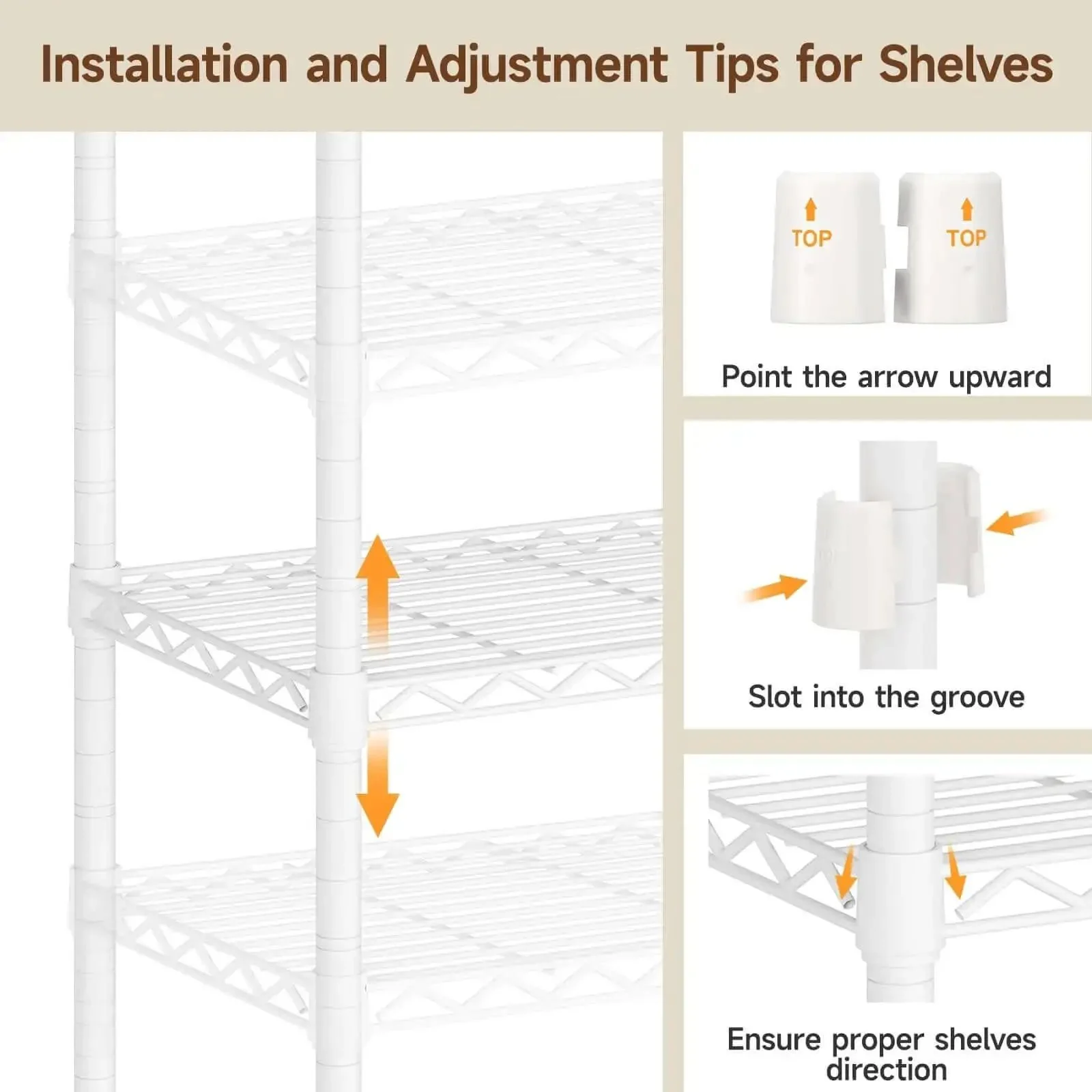Extra Large Industrial Pipe Clothing Rack With Five Tier Shelves And Hanging Rods Freestanding Portable Closet Organizer System 88.6 Inches Wide Beefed Up Heavy Duty Wardrobe Holds Up To 1300 Lbs White - Image 4