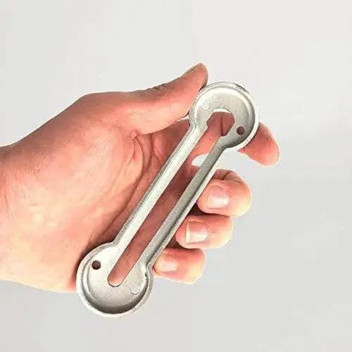 Extra Thick Door Chain Lock With 3mm SUS304 Stainless Steel Die Cast Heavy Duty Inside Door Security Chain Guard Brushed Nickel Finish Durable Latch Built For Home Safety - Image 6