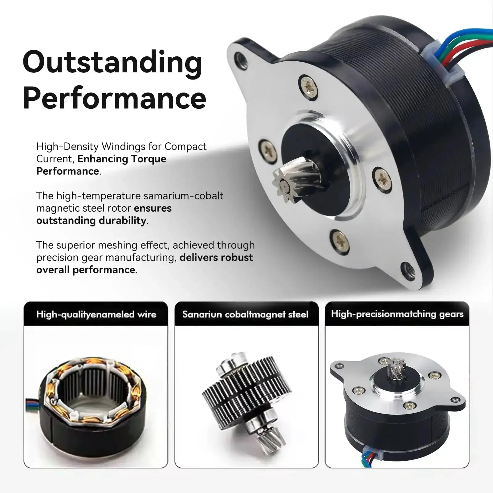 Extruder Motor For 3D Printer X1 X1C P1P P1S 36 Circular Stepper With 9 Tooth Helical Gear High Temperature Tolerance And Stable Reliable Performance For Precise High Speed Printing And Smooth Filament Feeding Great For Hobbyists - Image 5