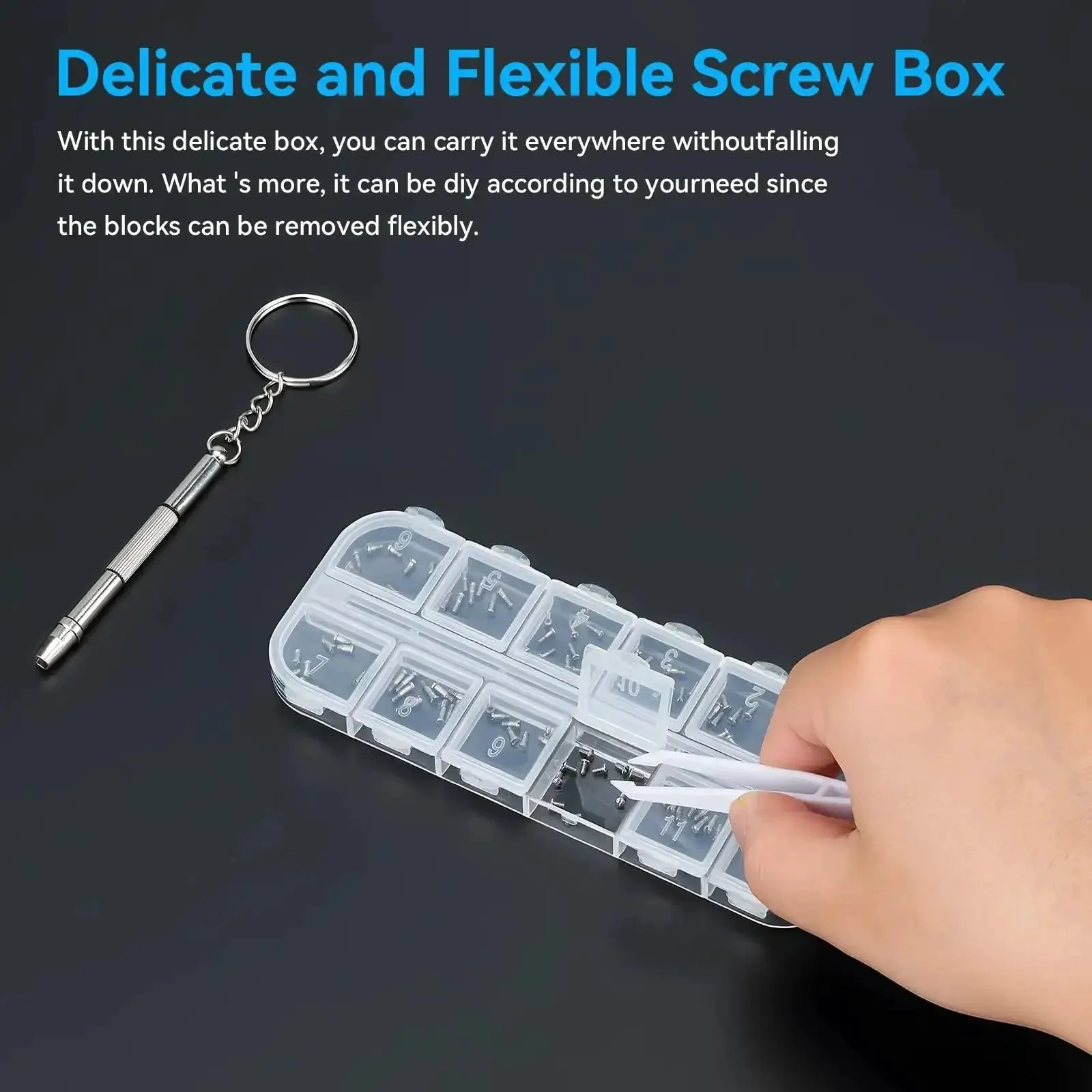 Eyeglass Repair Kit With 120 Piece Micro Screws And 4 In 1 Screwdriver Stainless Steel Precision Hardware For Most Glasses And Sunglasses Quick Fix For Home Office And Travel Keeps Your Specs Ready To Go - Image 6