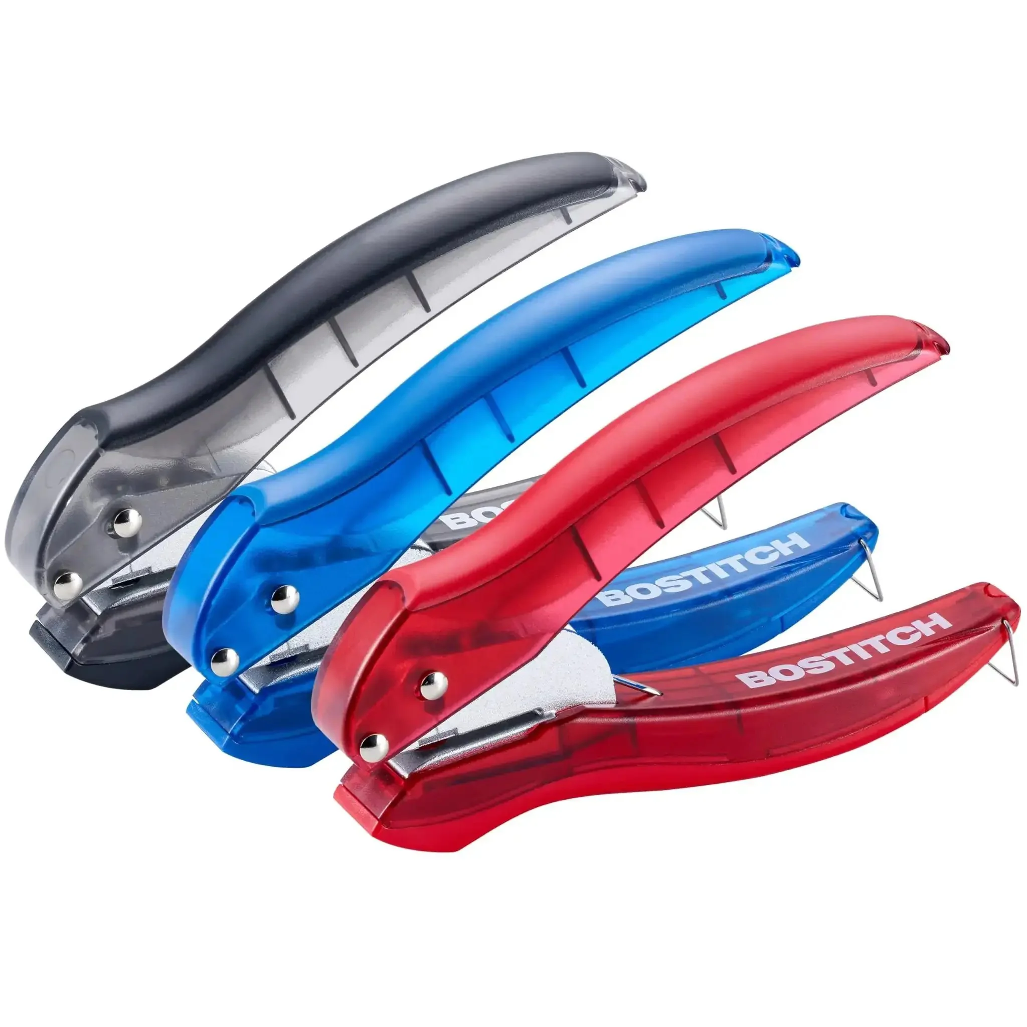 EZ Squeeze Hole Punch For Crafting And School Projects 3 Pack Single Hole Punch 10 Sheet Capacity Ideal For Kids And Adults Black Red Blue Mess Free And Kid Friendly For Home Office And Classroom Craft Projects