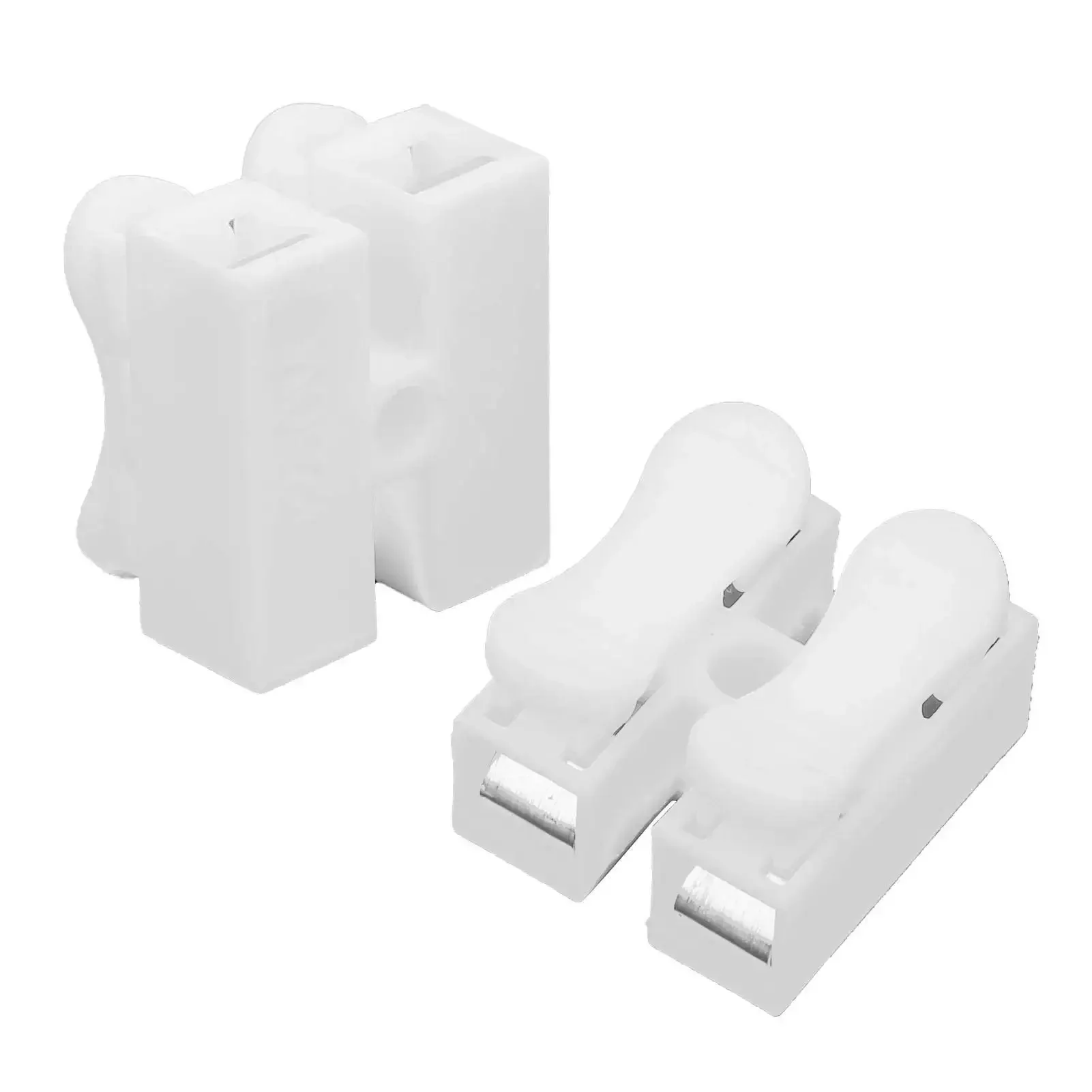 Fast Wiring Quick Connector Cable Clamp Terminal Block With Flame Retardant Plastic Spring Type For Rapid 2 Second Installations Rated 250V 10A Durable For Motors Power Supplies And Home Appliances - Image 2