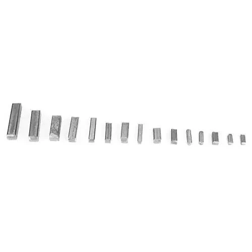 Feather Key Set 140 Pcs Round Ended Square Parallel Keys Kit With 3, 4, 5, 6 Mm Sizes For Power Tools And Machinery Pro Grade Must Have Complete Assortment For Easy Replacement Durable Fastening Tool Accessories - Image 2
