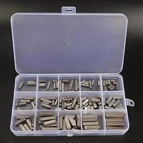 Feather Key Set 140 Pcs Round Ended Square Parallel Keys Kit With 3, 4, 5, 6 Mm Sizes For Power Tools And Machinery Pro Grade Must Have Complete Assortment For Easy Replacement Durable Fastening Tool Accessories - Image 5
