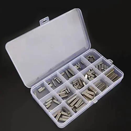Feather Key Set 140 Pcs Round Ended Square Parallel Keys Kit With 3, 4, 5, 6 Mm Sizes For Power Tools And Machinery Pro Grade Must Have Complete Assortment For Easy Replacement Durable Fastening Tool Accessories - Image 7
