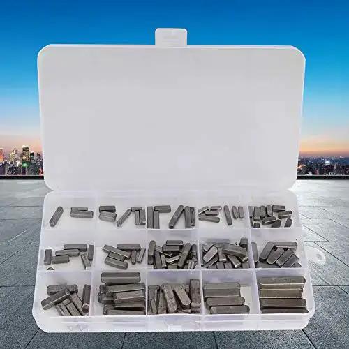 Feather Key Set 140 Pcs Round Ended Square Parallel Keys Kit With 3, 4, 5, 6 Mm Sizes For Power Tools And Machinery Pro Grade Must Have Complete Assortment For Easy Replacement Durable Fastening Tool Accessories - Image 9