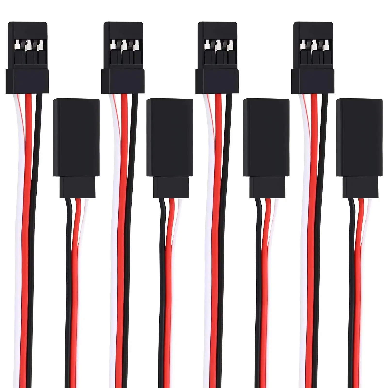 Fifteen Piece 3 Pin Servo Extension Cables Set 11.8 Inch Long Male To Female RC Wire Connectors Perfect For Futaba JR Planes Drones Cars And Helicopters A Must Have For RC Hobbyists - Image 2