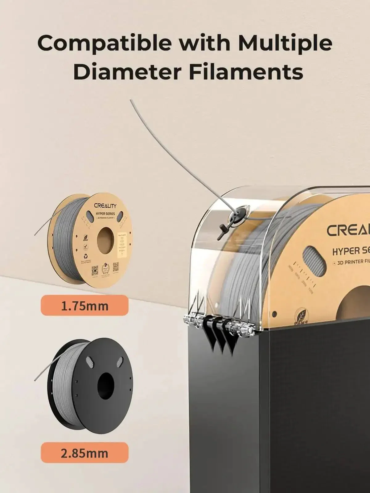 Filament Dryer Box Pro With 360 Degree Heating And Fan, Dustproof And Moistureproof Storage For 1.75mm And 2.85mm PLA PETG ABS TPU, 3D Printer Filament Spool Holder And Dehydrator To Keep Filament Ready To Print At Home - Image 3