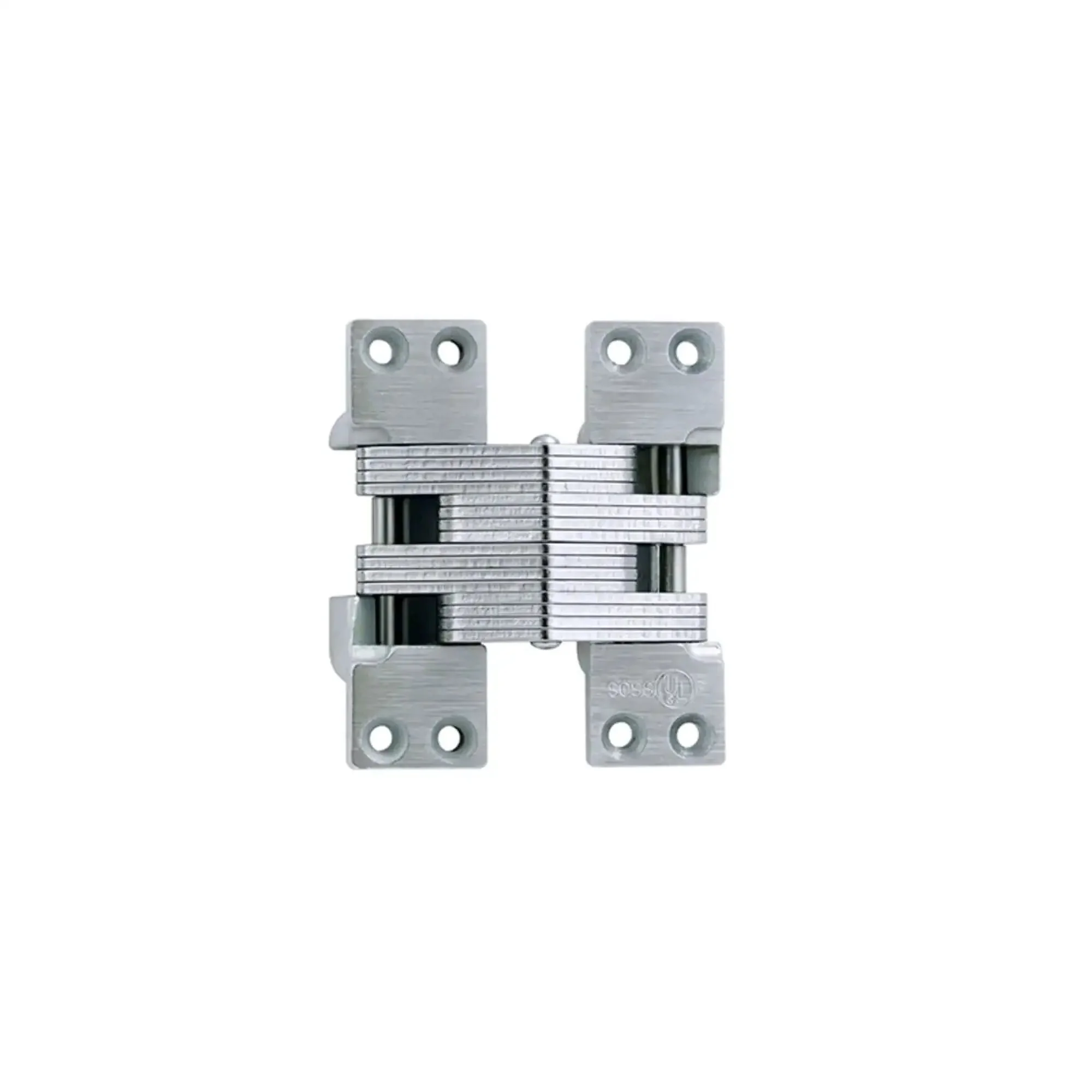 Fire Rated Invisible Hinge With Satin Chrome Finish Built Tough Hidden Door Hardware For A Clean Modern Look Heavy Duty For Fire Doors Smooth Quiet Operation Minimal Visible Hardware For Cabinets Or Walls Code Ready