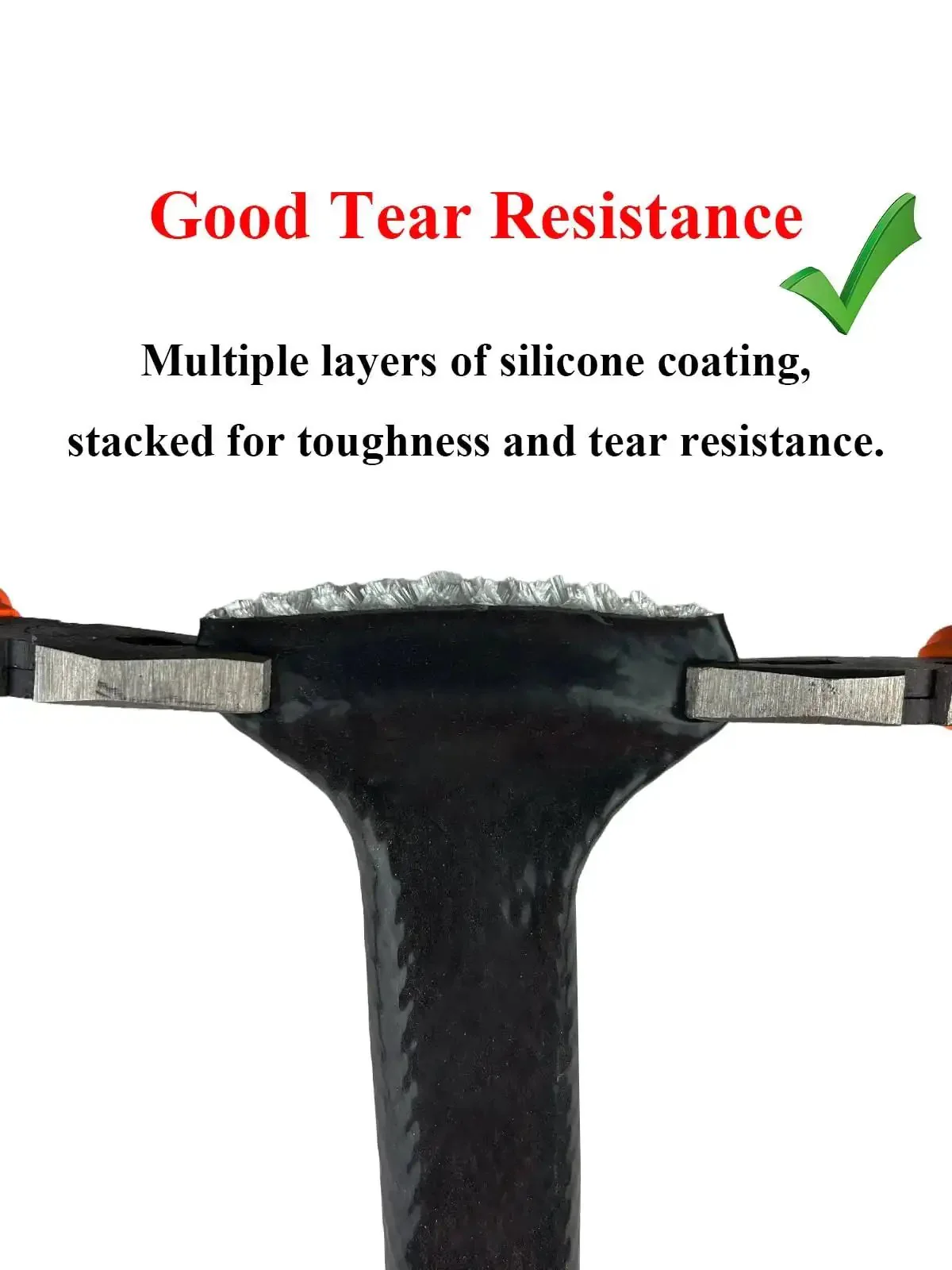 Fire Sleeve Heat Shield Three Eighth Inch ID Silicone Coated Fiberglass Heat Protection Five Foot Length Includes Three Stainless Steel Clamps For Automotive Hoses And Wiring Tough As Nails Extreme Heat Ready Black - Image 3