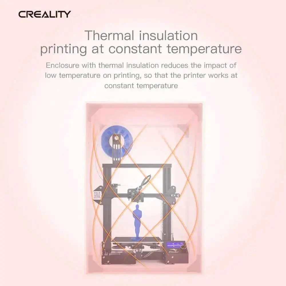 Fireproof And Dustproof 3D Printer Enclosure With Constant Temperature Control, Large 29.5 By 27.5 By 35.4 Inches, All In One Protective Cover For Ender 5 Series And CR 10 Family, CR X And CR 20 Printers - Image 3