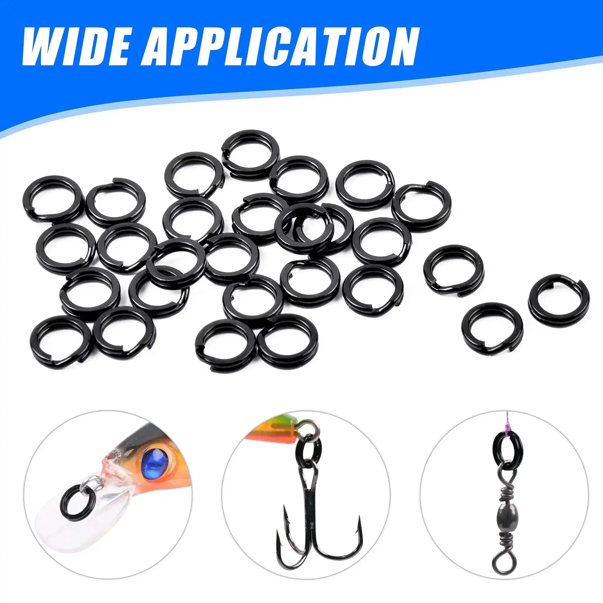 Fishing Split Rings Assortment Kit With 200 Pcs Stainless Steel Rings, Multi Size From 4.0 Mm To 6.0 Mm, Double Flat Wire Snap Rings, High Strength Lure Hook Connectors, Durable Tackle Box Essential - Image 4