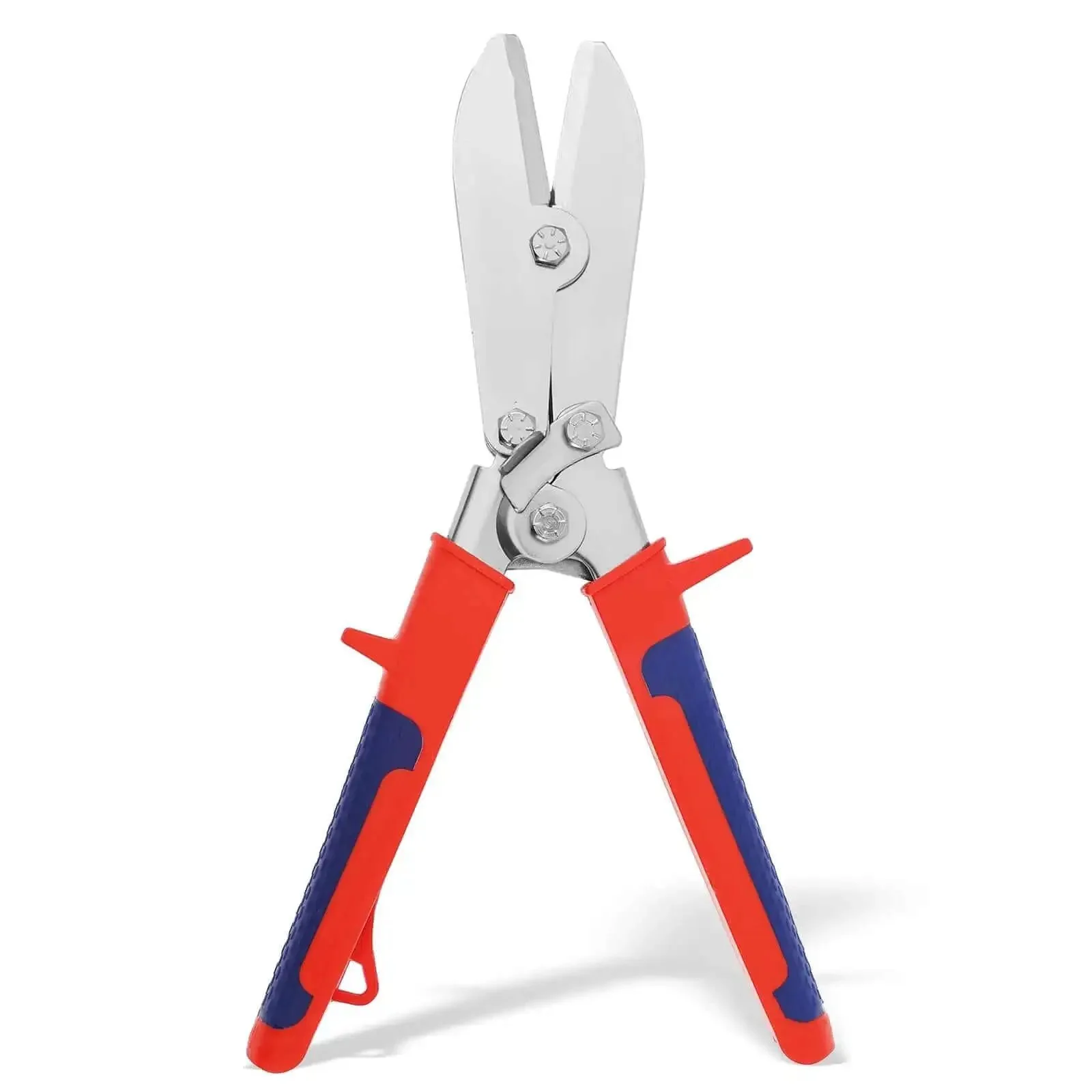 Five Blade Hand Crimper For Gutter And Sheet Metal With Rust Resistant Build And Anti Slip Ergonomic Handle For 22 To 28 Gauge Galvanized Steel Ductwork Downspouts Stove Pipes - Image 2