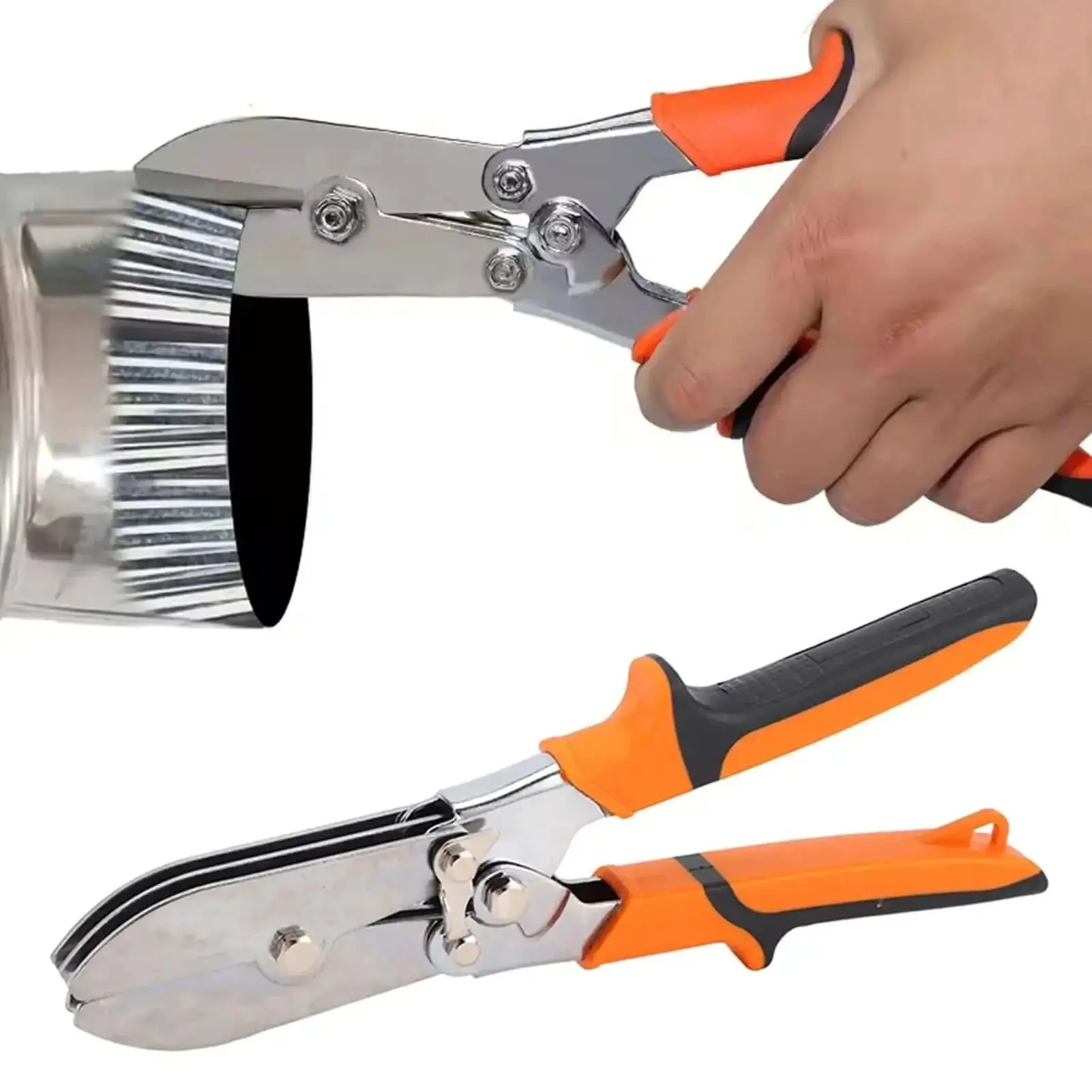Five Blade Sheet Metal Crimper Pliers Hand Crimping Tool For HVAC Ductwork 24 To 28 Gauge Stainless Steel Vent Duct Systems Downspouts Stove Pipes Heavy Duty - Image 4