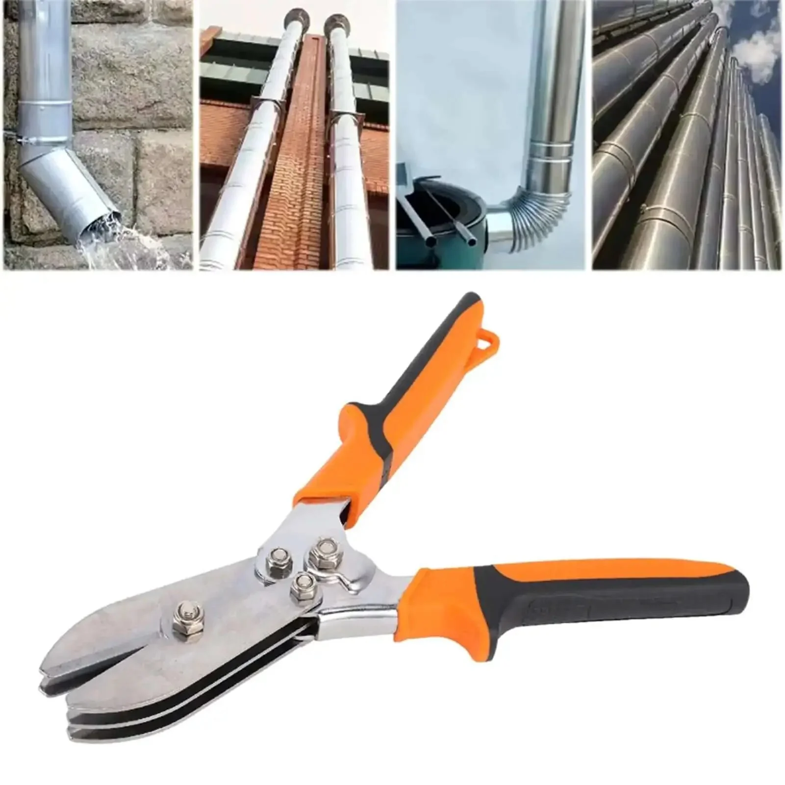 Five Blade Sheet Metal Crimper With 1.61 Inch Deep Throat Opening For 24 To 28 Gauge Galvanized And Stainless Steel Pipes Heavy Duty Crimp Tool For HVAC Ductwork Drain Lines Venting Chimneys And Fireplace Installations - Image 5