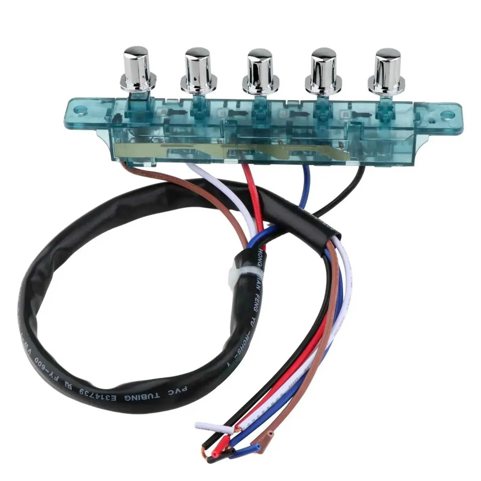 Five Button Range Hood Push Button Switch Replacement Panel DIY Friendly For Kitchen Appliances Universal Control Board Fits Traditional Range Hood Extractor Fans And Vent Hoods Easy Install Replacement Part For Home Kitchens