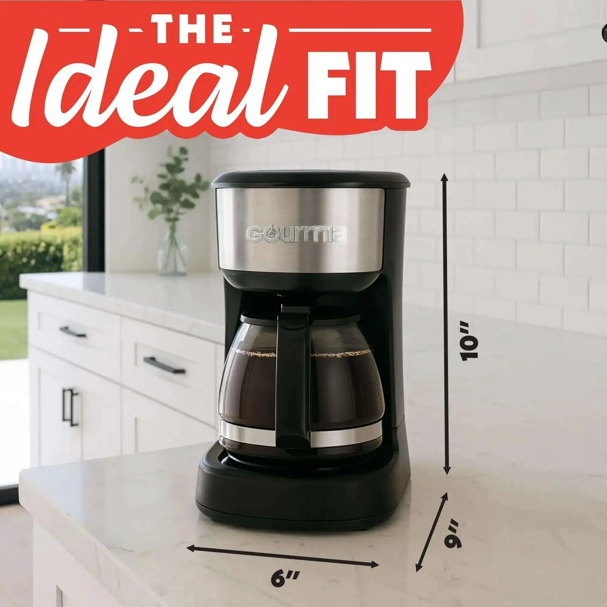 Five Cup Coffee Maker With One Touch Brew Pause And Serve Function Keeps Warm As You Sip Stainless Steel Accents Black Finish No Fuss Quick Mornings And Sharing Coffee - Image 3