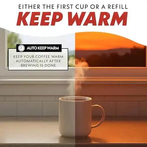 Five Cup Coffee Maker With One Touch Brew Pause And Serve Function Keeps Warm As You Sip Stainless Steel Accents Black Finish No Fuss Quick Mornings And Sharing Coffee - Image 6