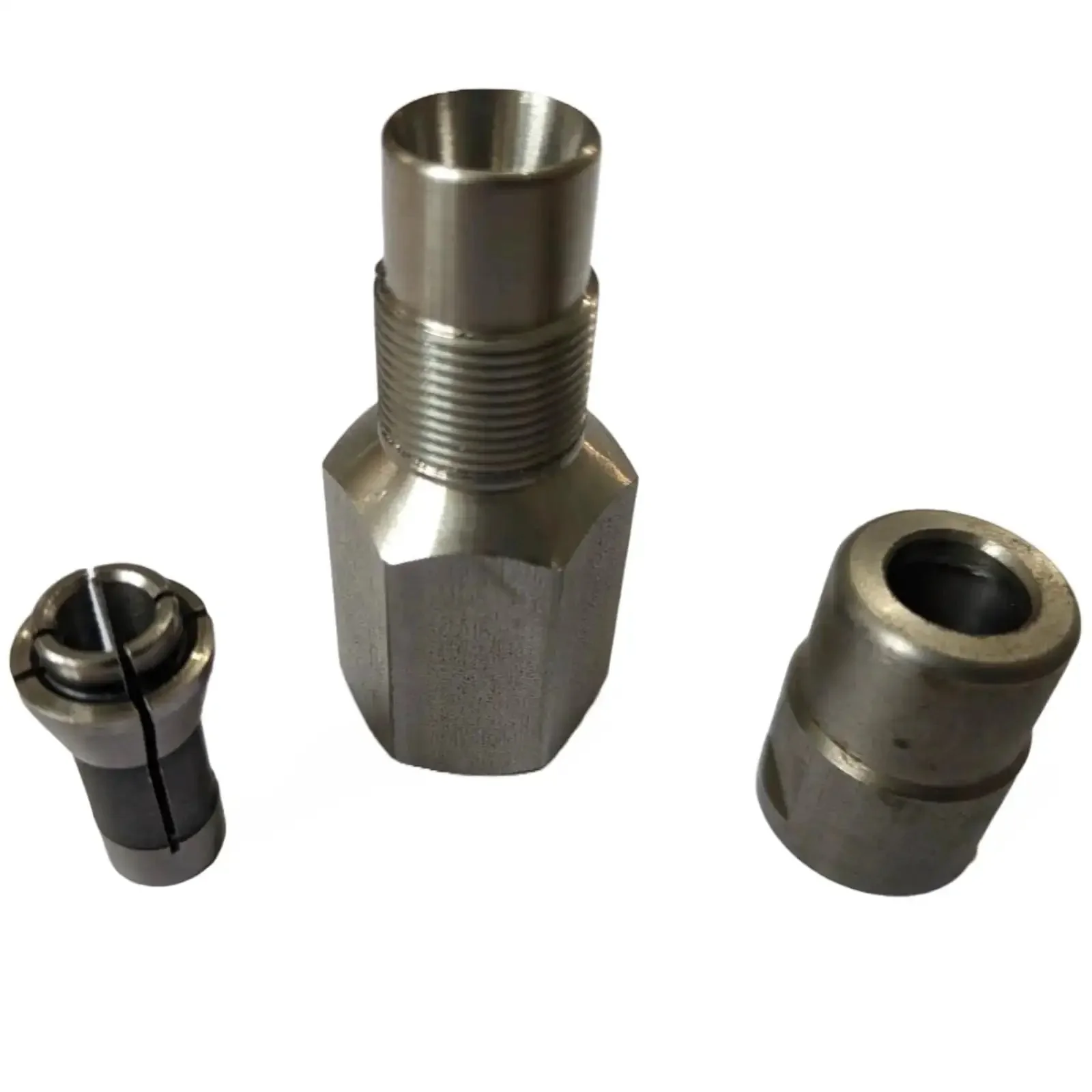 Five Eighth UNC Thread Adapter With One Quarter Inch Collet For Angle Grinders Turns Your Grinder Into A Badass Rotary Tool And Lets You Mount Wheels Carbide Burrs Cutoff And Polishing Wheels 303 Stainless Body Made In USA - Image 5