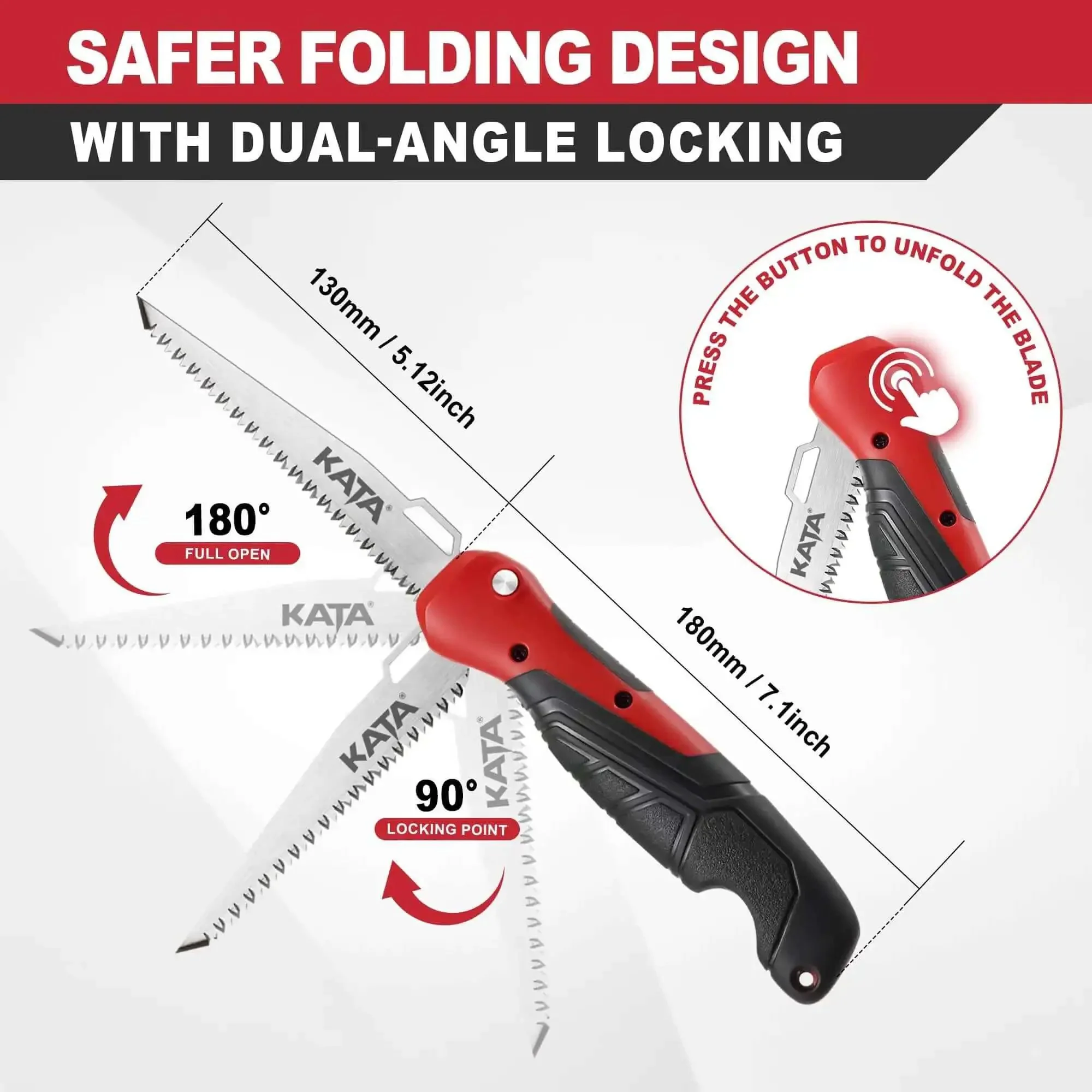 Five In One Folding Hand Saw For Drywall And More With Quick Change Blades Great For Sheetrock Plywood PVC And Metal Cutting Includes Canvas Bag Compact DIY Tool For Home Reno And Quick Fixes - Image 9