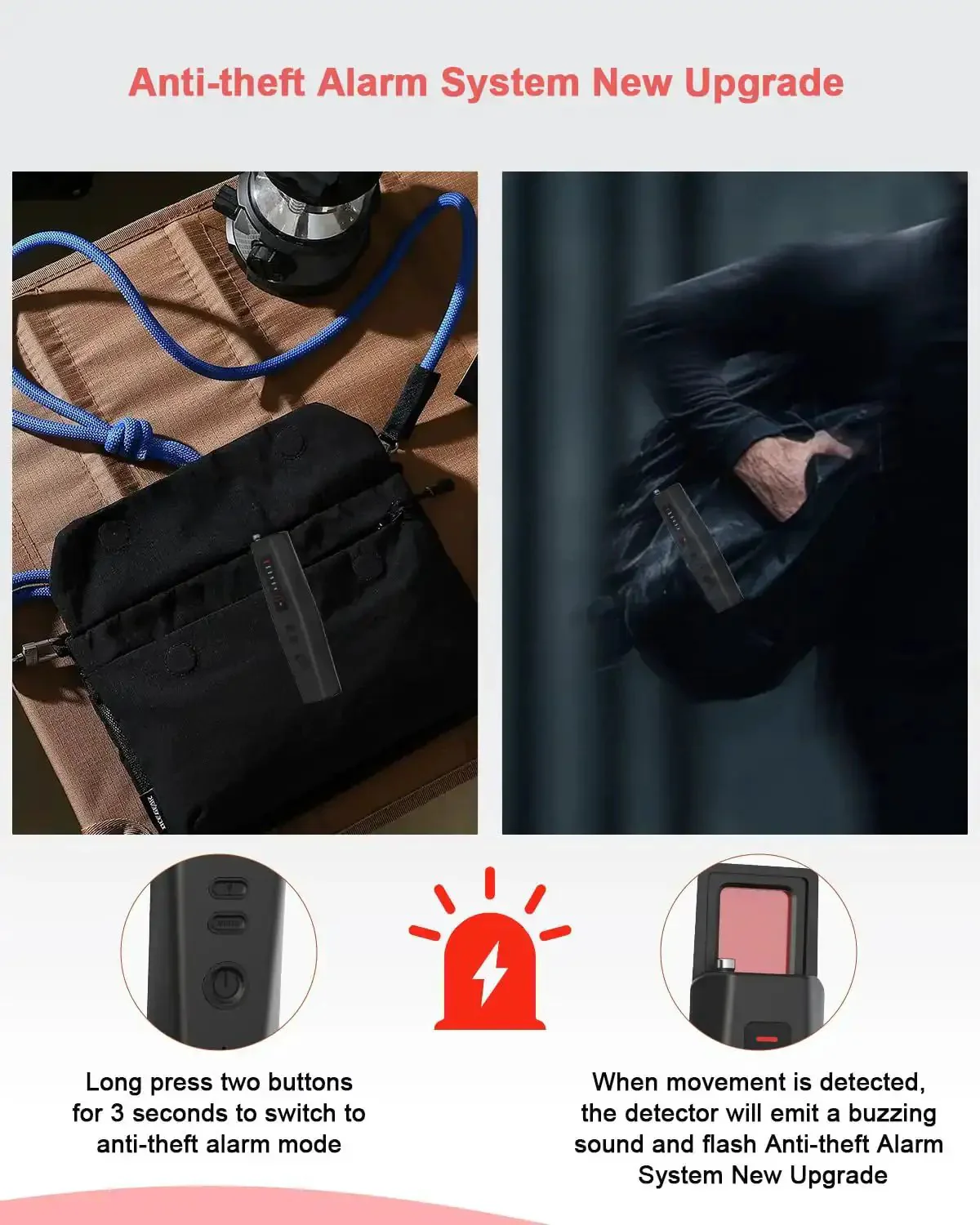 Five In One Hidden Camera Detector With RF Wireless Scanner And GPS Tracker Finder For Hotels Travel Home And Office 2025 Upgraded Spy Camera Finder Bug Detector Infrared Night Vision Light No Brainer Upgrade - Image 5