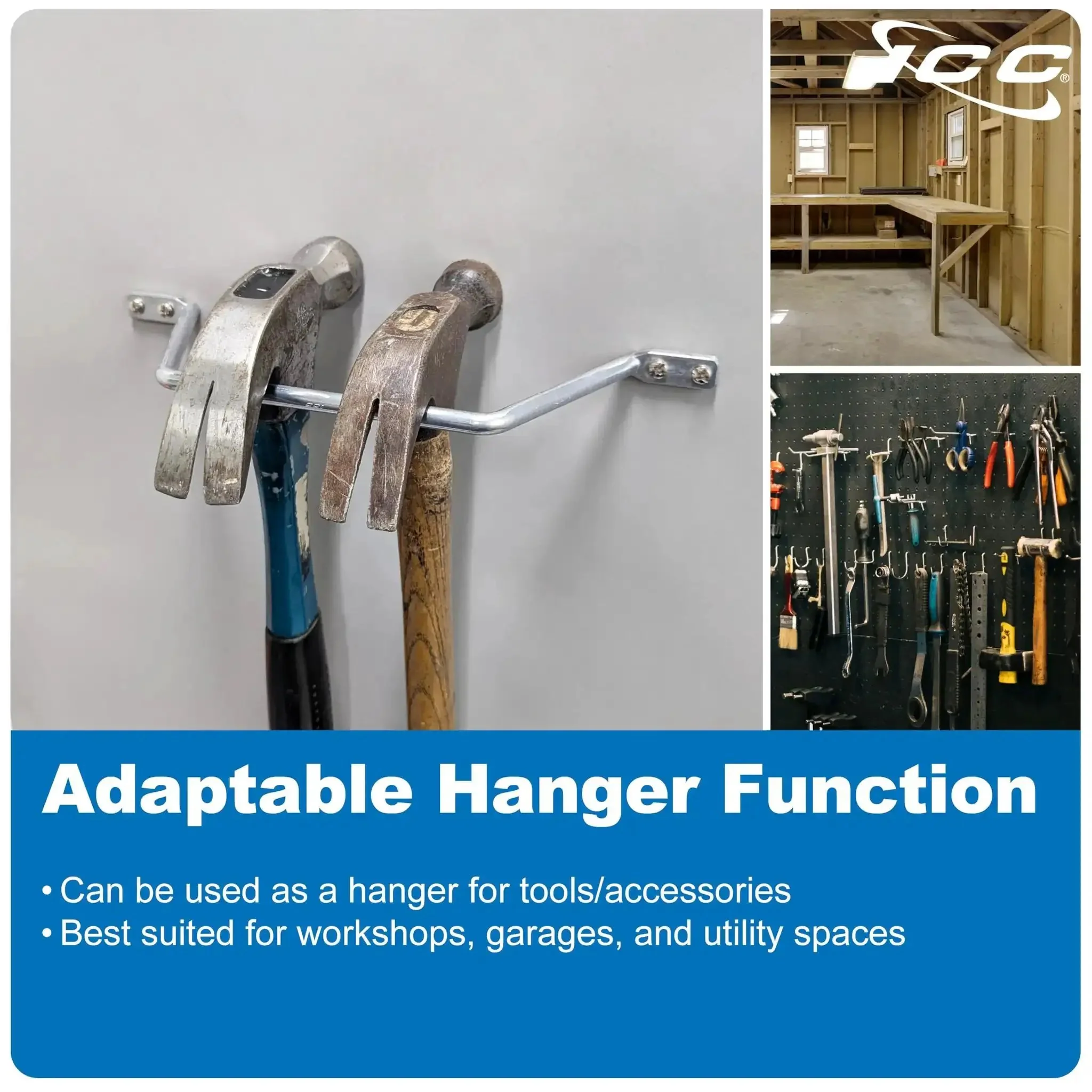 Five Inch Metal Cable D Ring Pack of Twenty Five for Horizontal and Vertical Wall Cable Organization Cable Hanger and Wire Loop for Structured Wiring with Durable Die Cast Aluminum Construction - Image 5
