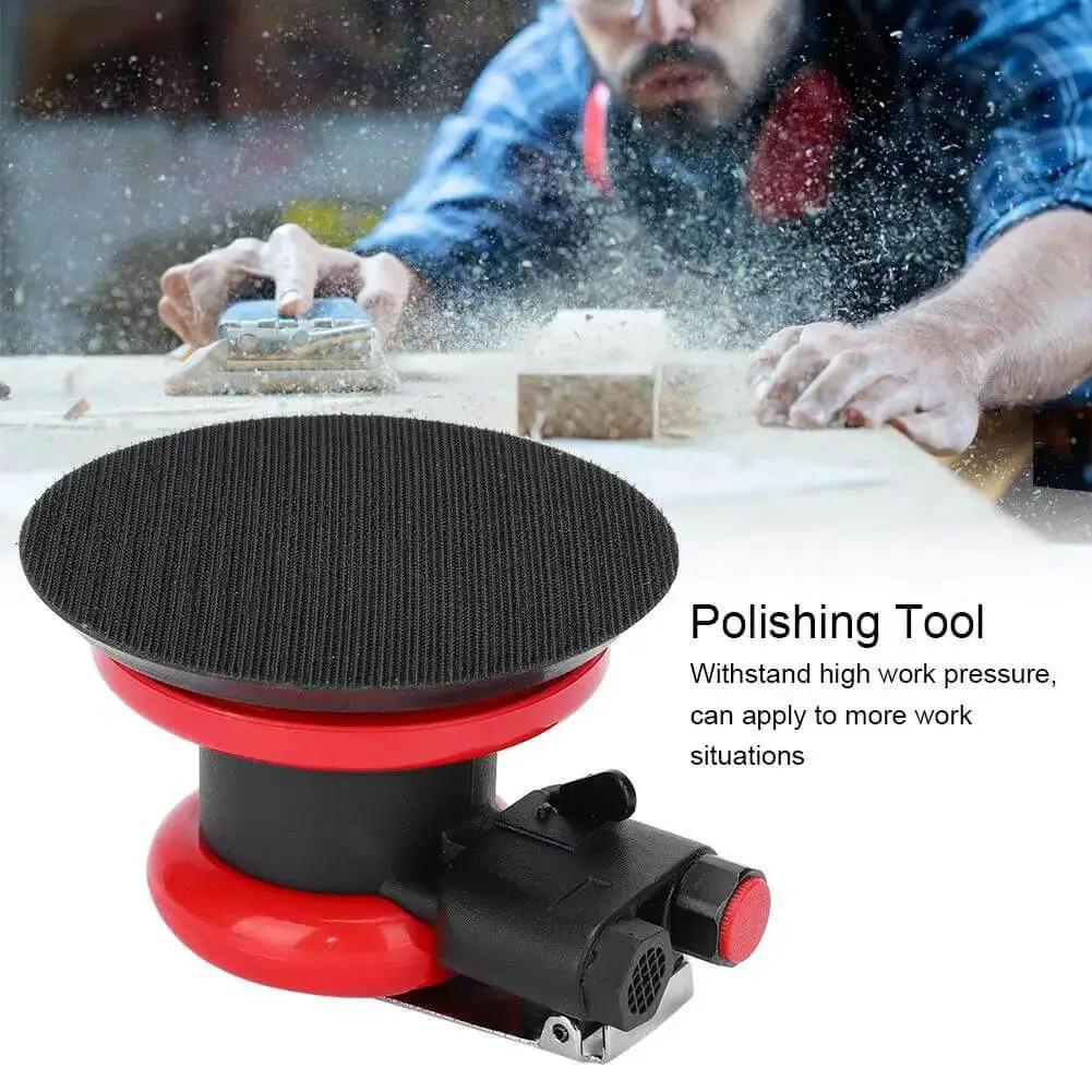 Five Inch Pneumatic Polisher With 10000 RPM No Load Speed Beast Air Powered Polishing Machine For Industrial Metal Buffing And Sanding Durable 304 Stainless Steel Body Pro Grade Performance And Smooth Finish - Image 9