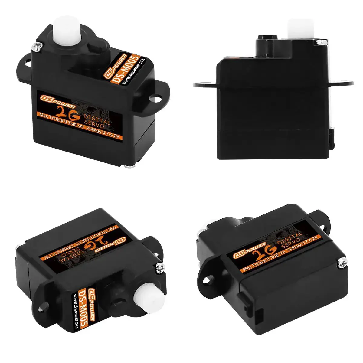 Five Pack 2G Plastic Gear Mini Servo Hobby Grade Digital Coreless Motor For RC Aircraft Drones Boats Cars And Robots 3.7V To 4.2V Quiet High Precision Ideal For Twenty Fourth Scale Models - Image 6
