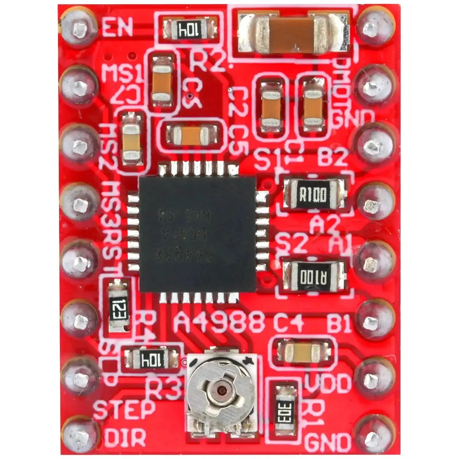 Five Pack A4988 Stepper Motor Driver Modules With Heat Sink For 3D Printers And Arduino, Full Through Sixteenth Step Resolutions, 35V 1.2A Current, Auto Decay Chopping, Over Temp, Undervoltage And Current Safeguards - Image 4