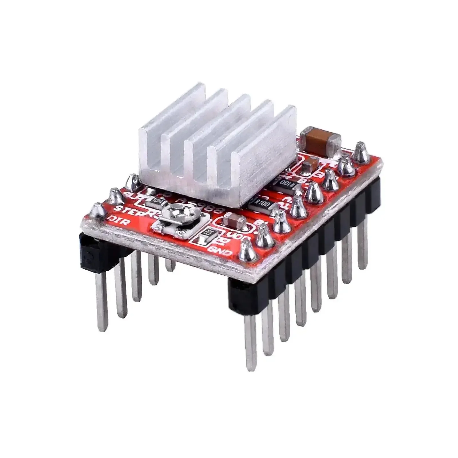 Five Pack A4988 Stepper Motor Driver Modules With Heat Sink, Bang-For-Your-Buck High Current Controller Kit For 3D Printers, RepRap Mendel Huxley, CNC Machines, Robotics, And Arduino Projects, Delivers Smooth, Precise Motion - Image 6