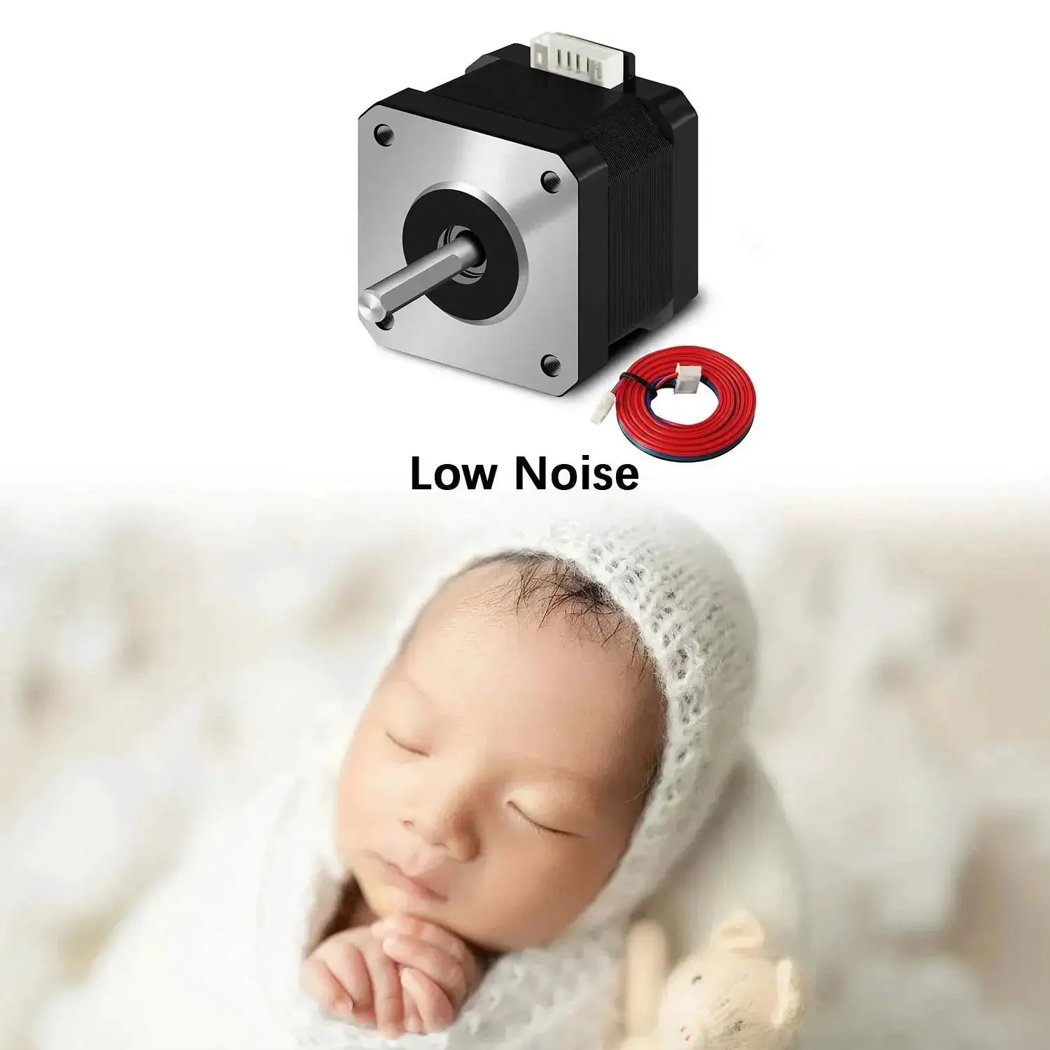 Five Pack Nema 17 Stepper Motors 17HS4401 Two Phase Bipolar 1.5A 59.5oz.in 42x42x38mm 4 Wire Cable One Meter For 3D Printers Beefy Torque Quiet Performance Great For DIY CNC Projects And 3D Printers Seeking Smooth Quiet High Precision Motion - Image 4