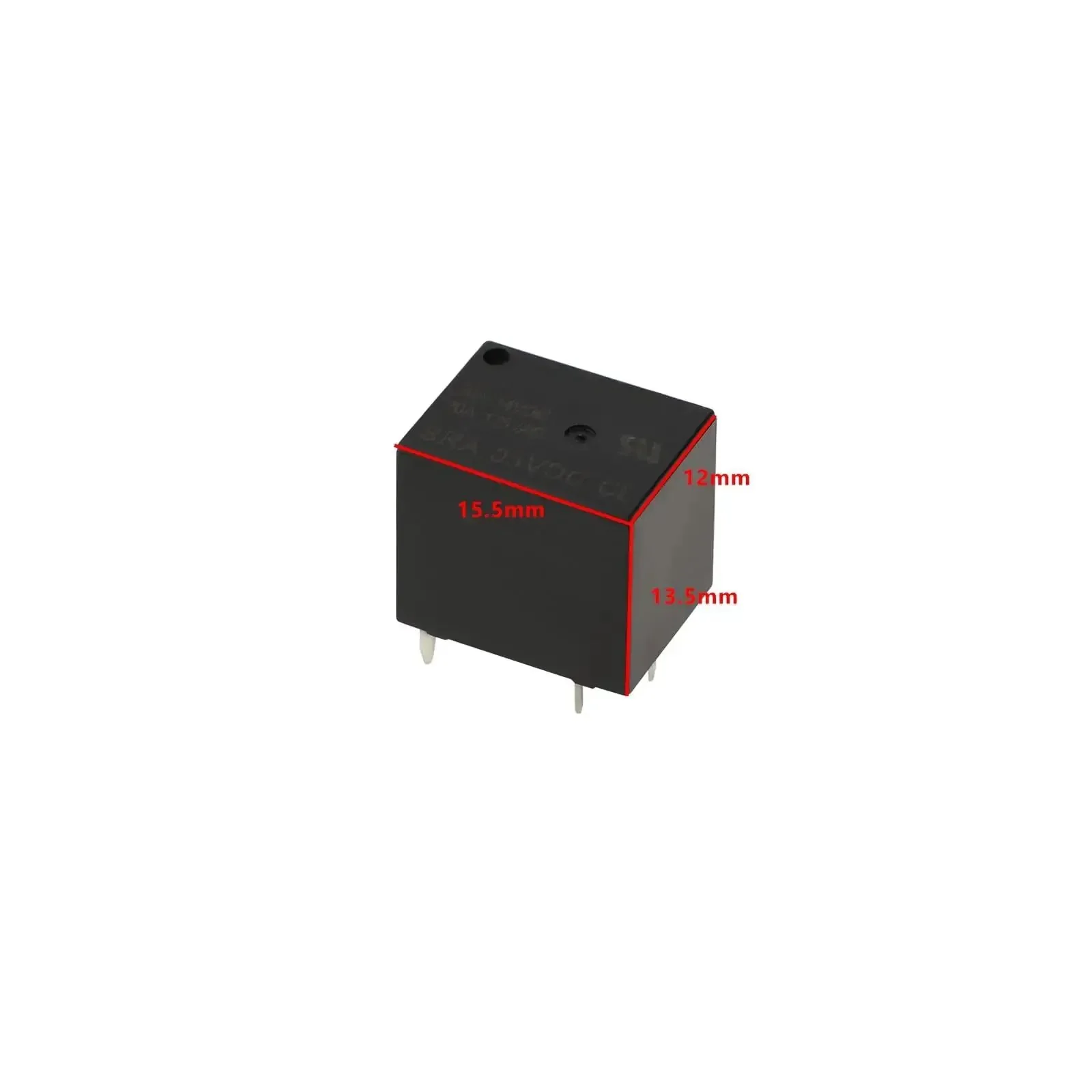 Five Pack SRA-05VDC-CL Mini Power Relays With 5V DC Coils SPDT Contacts 20A At 14V DC And 10A At 125VAC Built For Tight Spaces Compact PCB Mount General Purpose And Auto Relay Kit - Image 5