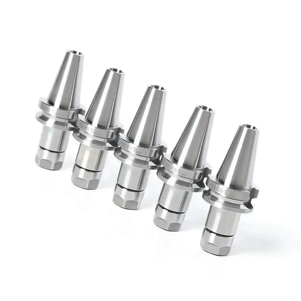 Five Piece BT30 ER16 Collet Chuck Tool Holder Set for CNC Mills and Drills, 2.76 Inch 70mm Shank, ER16 Precision Chucks, 0.003 to 0.005 mm Runout, 12000 RPM, Cr40 Steel Construction Built to Last - Image 4